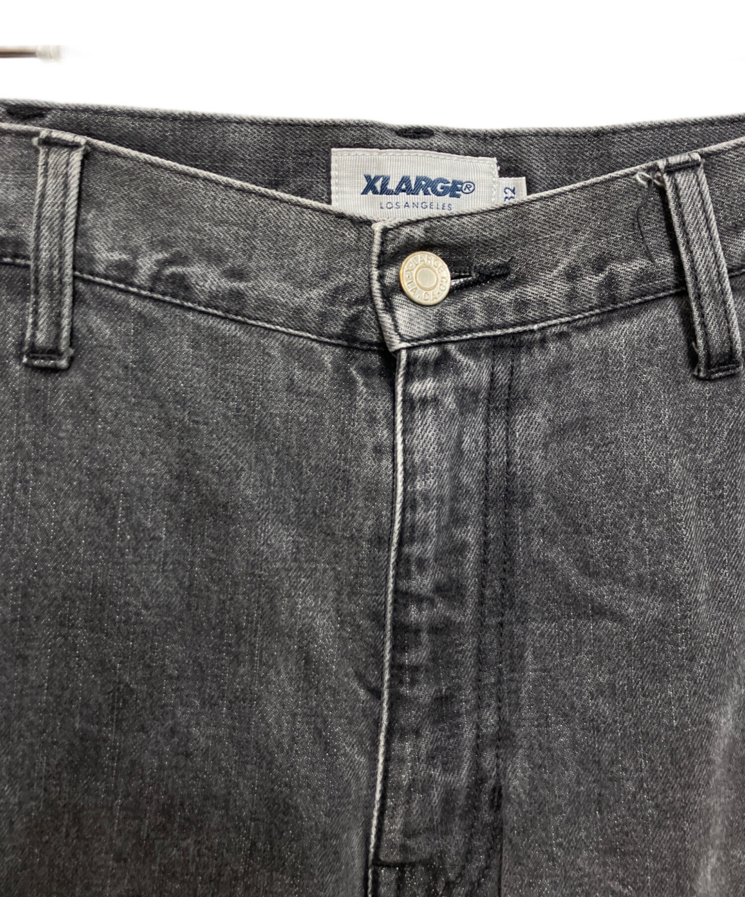 中古・古着通販】X-LARGE (エクストララージ) ブラックデニム グレー