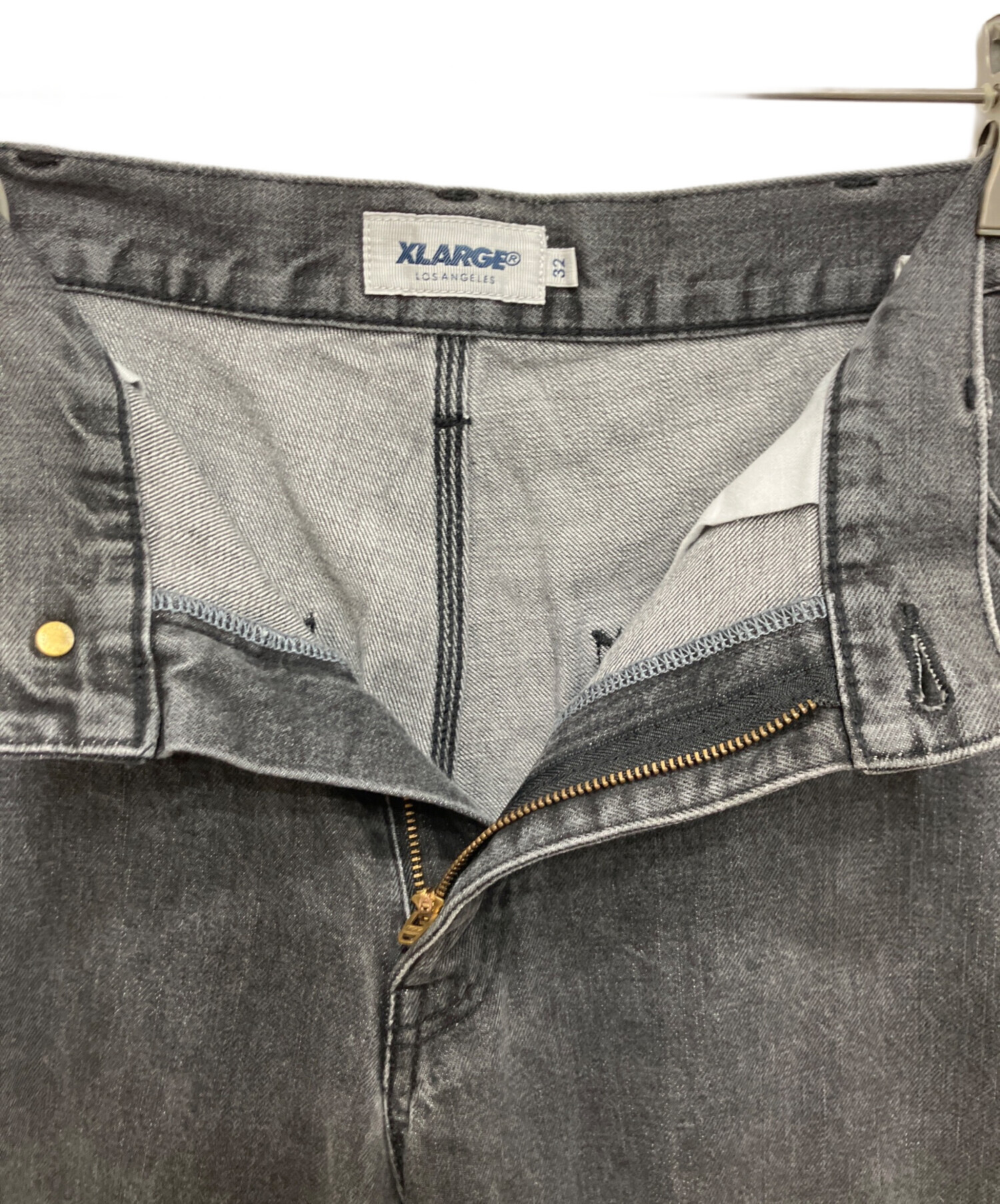 中古・古着通販】X-LARGE (エクストララージ) ブラックデニム グレー