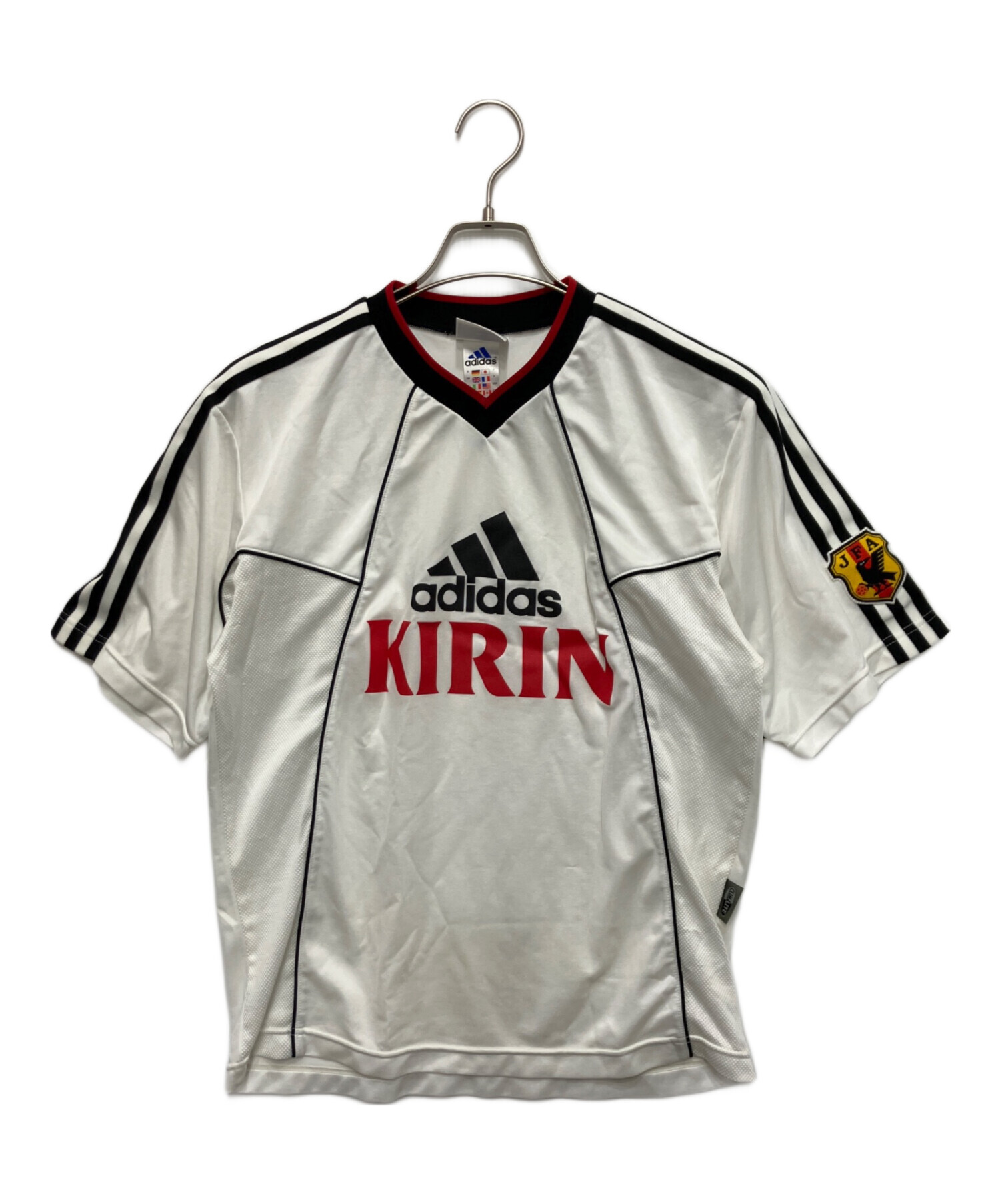 ★8SM2 UEFA チャンピオンズリーグ　ゲームシャツ　赤白　ゲームシャツ古着 中古・古着通販】adidas (アディダス) ゲームシャツ ホワイト サイズ:M