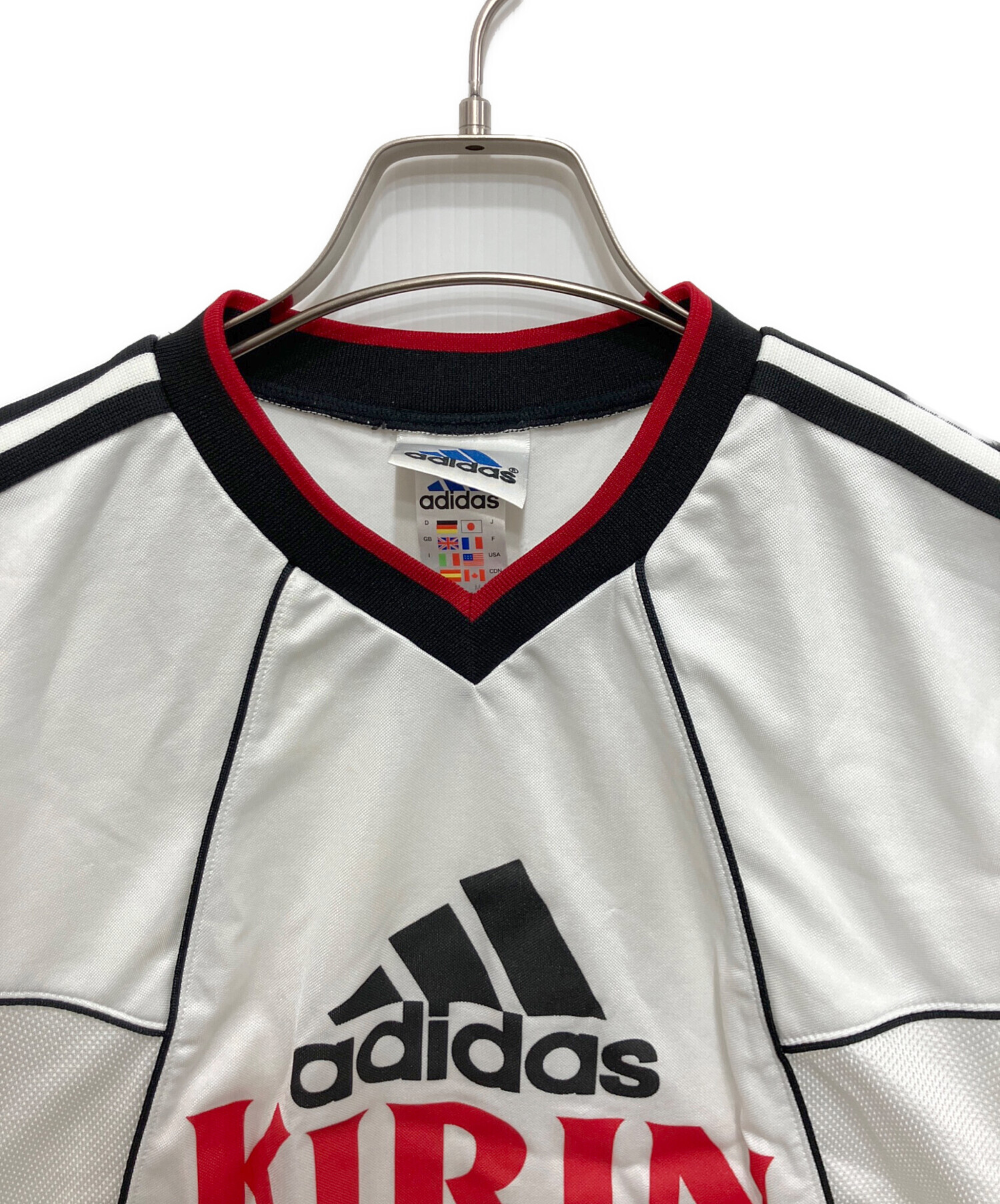 中古・古着通販】adidas (アディダス) ゲームシャツ ホワイト サイズ:M