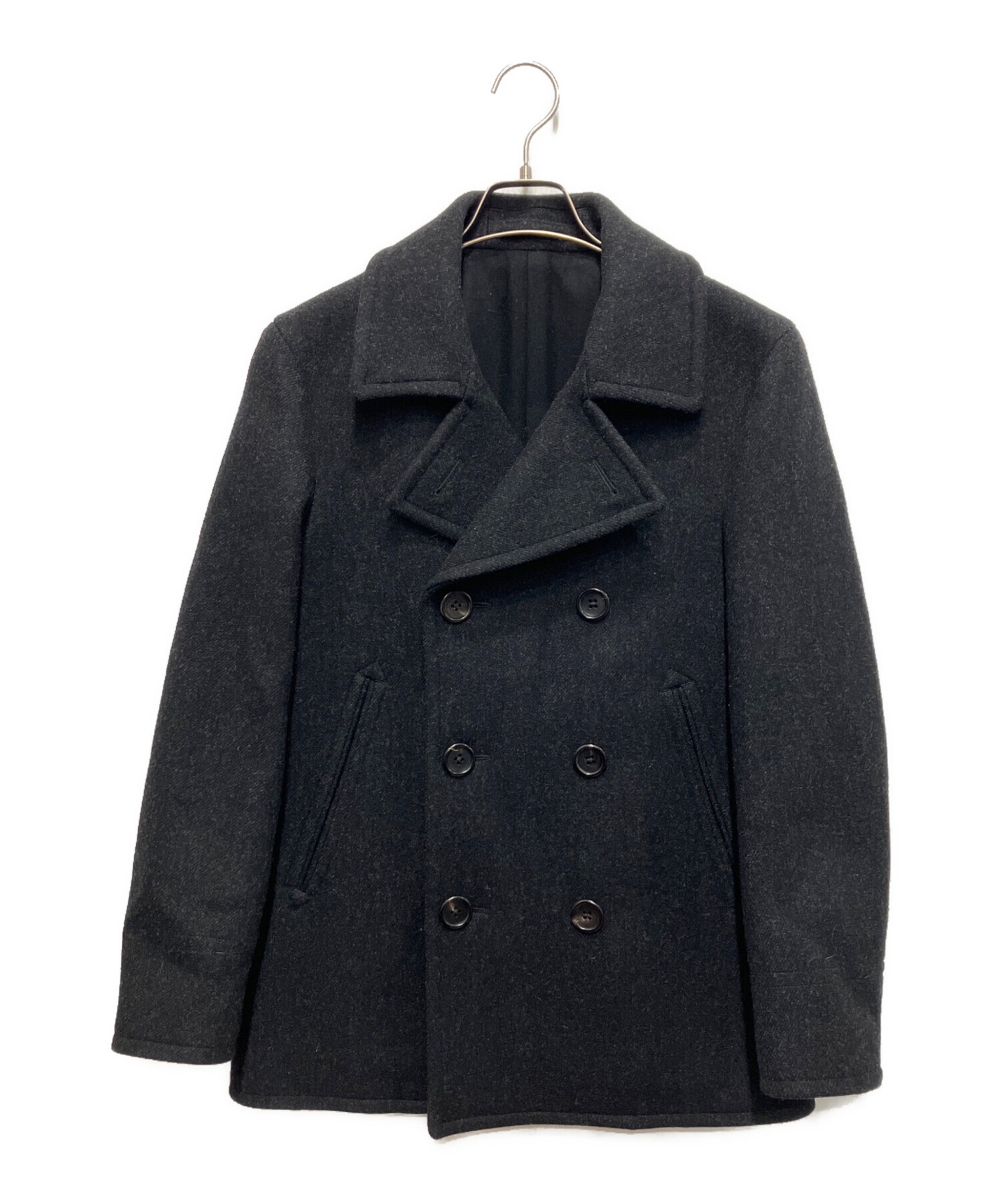 未使用級◎マーガレットハウエル フォックスブラザーズ ウールメルトンコート 黒M 中古・古着通販】MARGARET HOWELL (マーガレットハウエル) FOX
