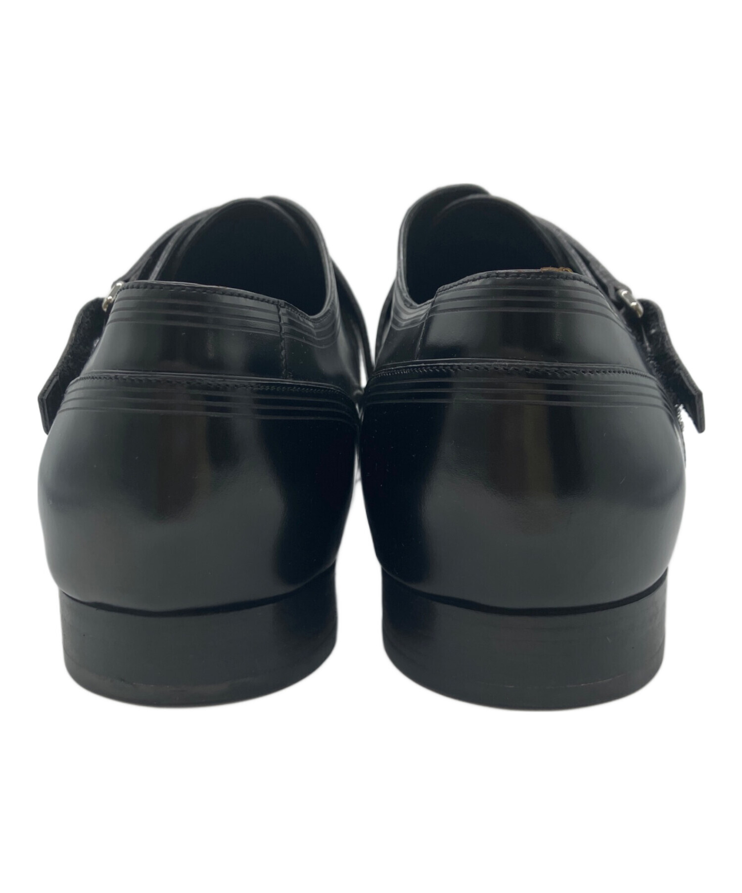 LOUIS VUITTON ブラック ダブルモンクシューズ 中古・古着通販】LOUIS VUITTON (ルイ ヴィトン) Double Monk Strap