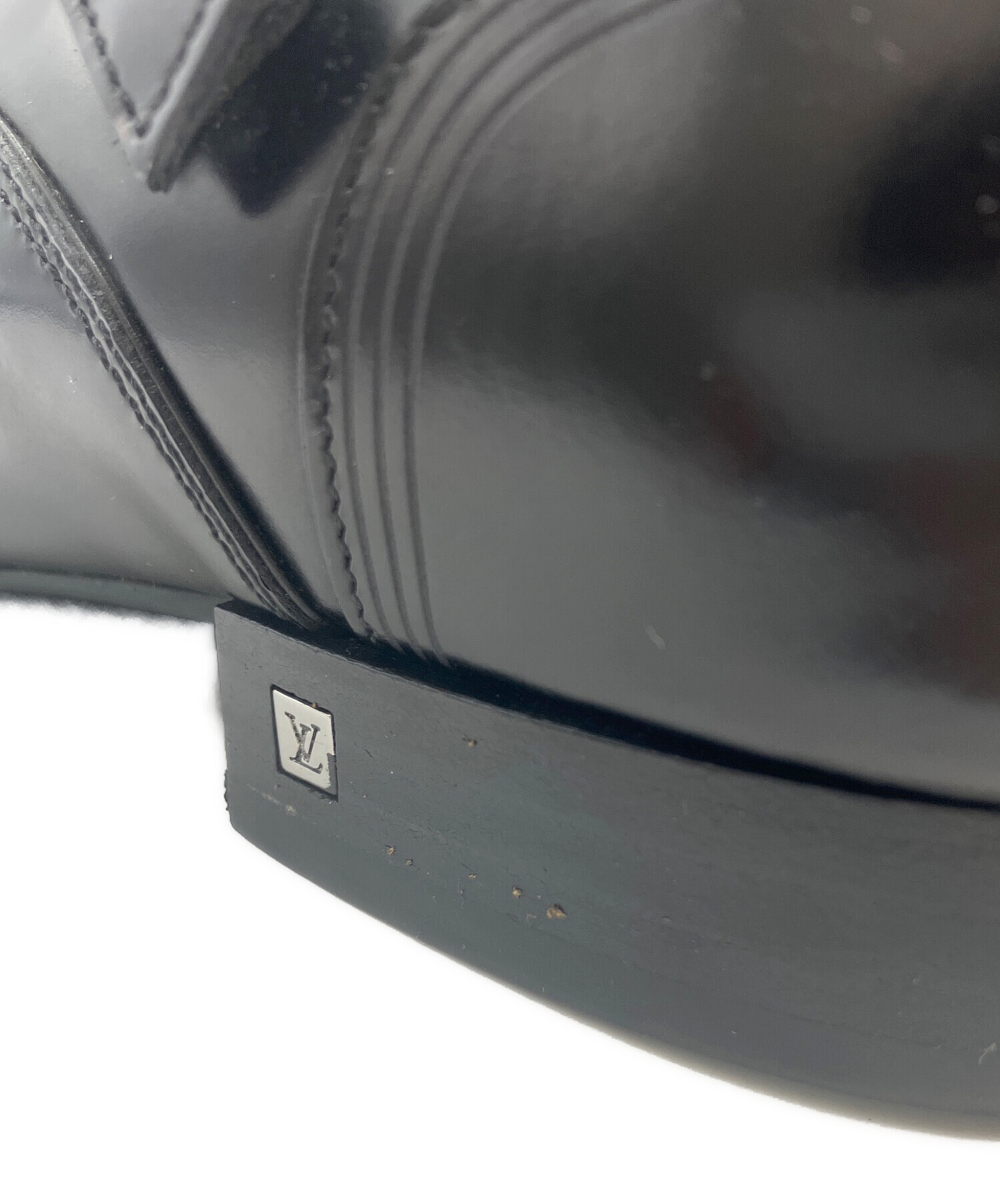 LOUIS VUITTON ブラック ダブルモンクシューズ 中古・古着通販】LOUIS VUITTON (ルイ ヴィトン) Double Monk Strap