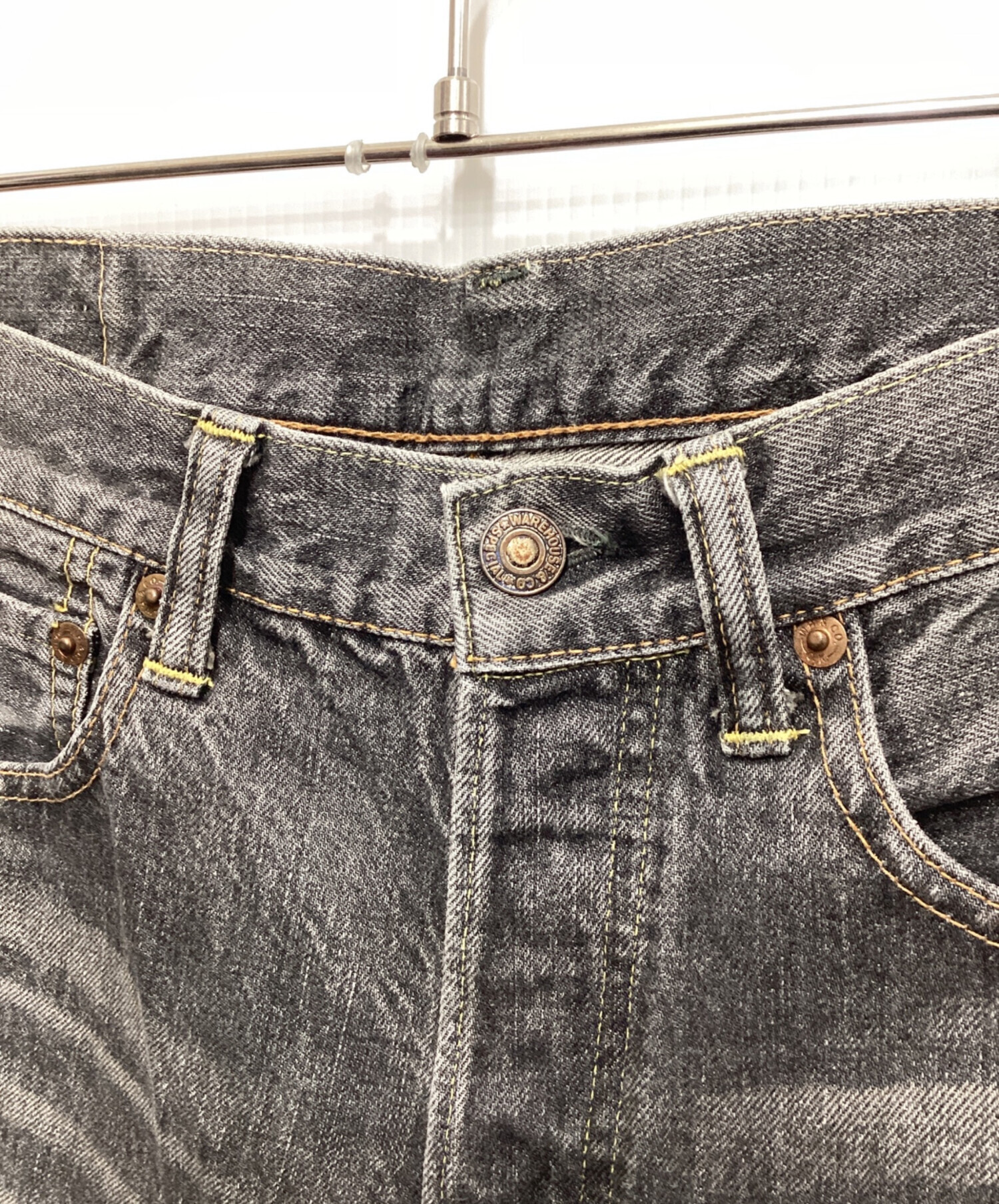 デニム+ジーンズ warehouse W29 中古・古着通販】WAREHOUSE (ウエアハウス) デニムパンツ グレー