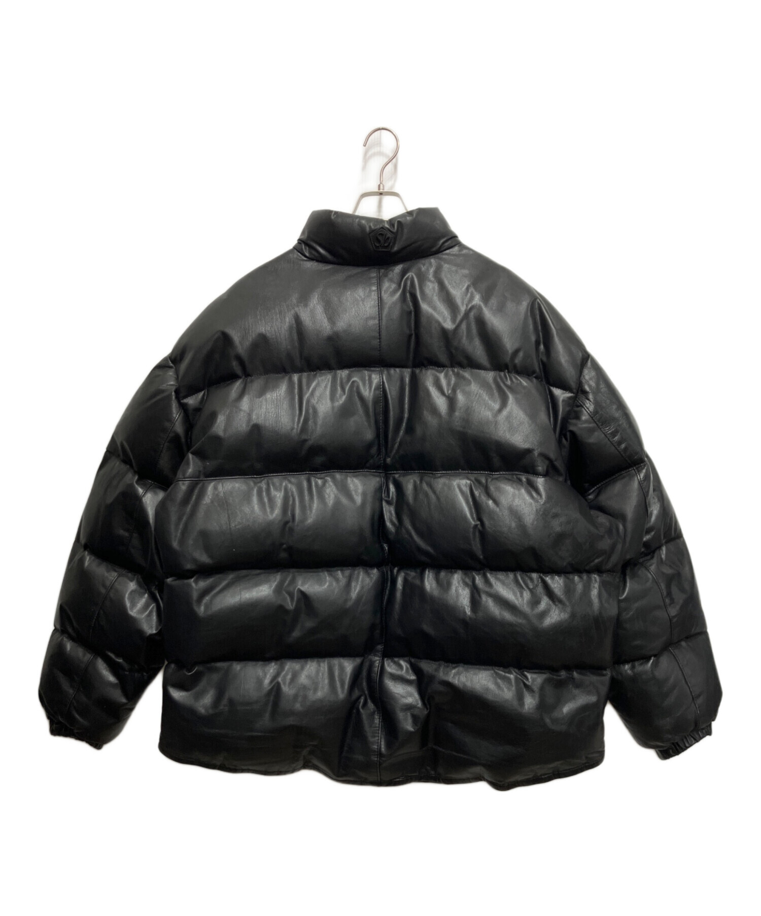 中古・古着通販】Schott (ショット) レザーダウンジャケット ブラック 
