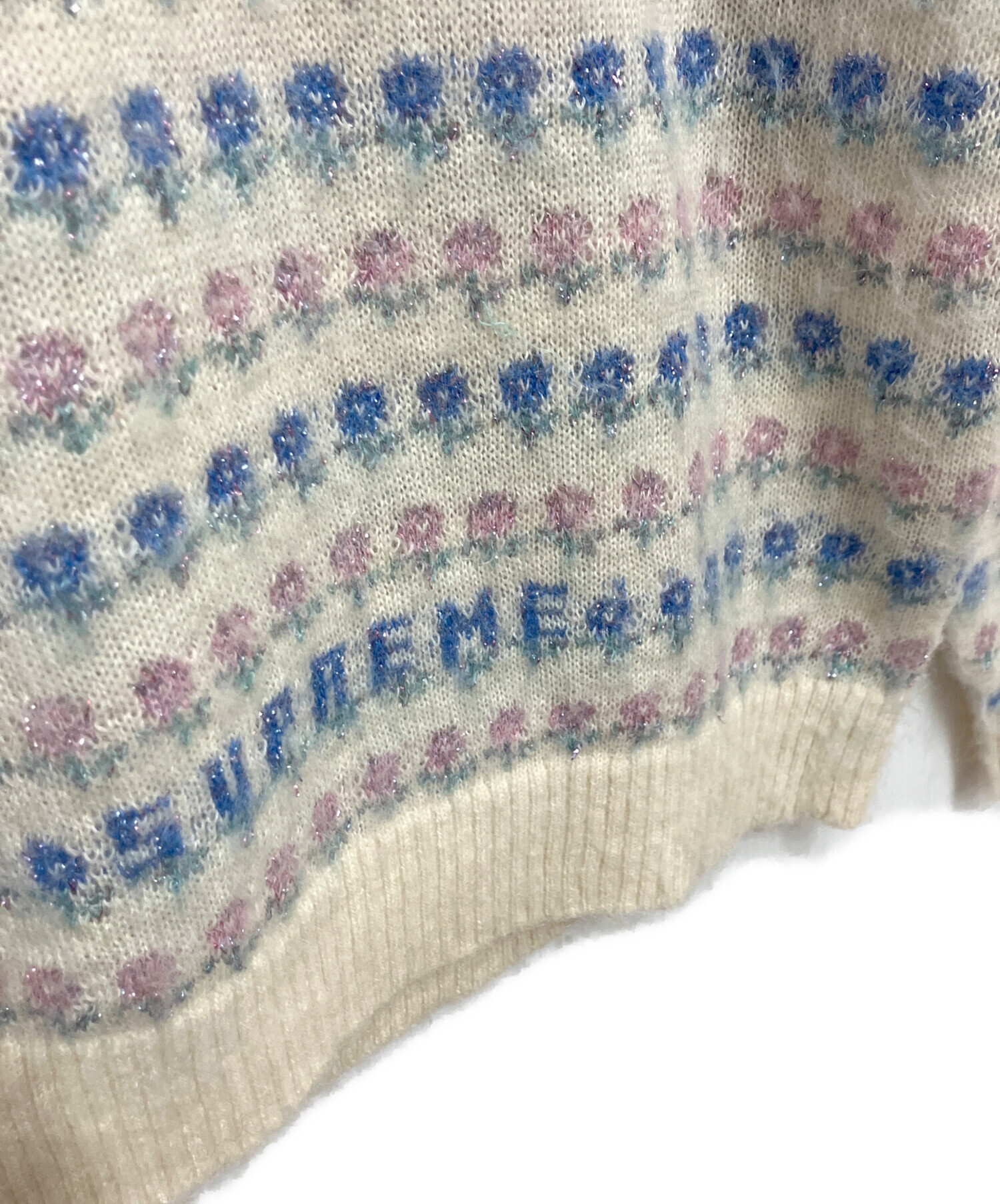 中古・古着通販】SUPREME (シュプリーム) Flowers Metallic Sweater
