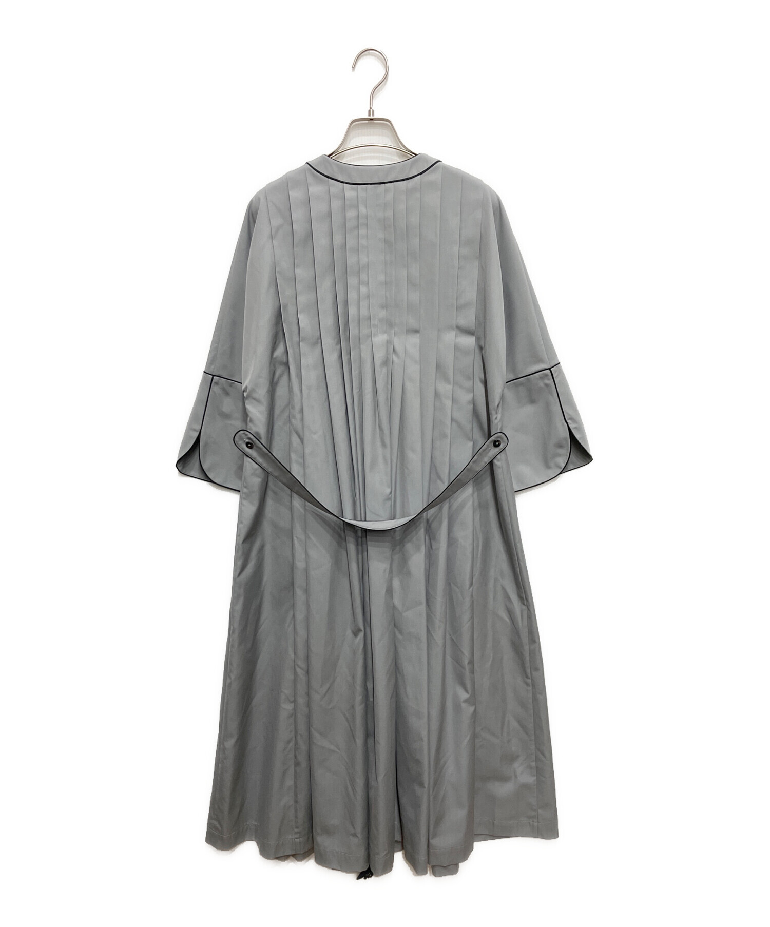 mina perhonen ミナペルホネン ブラウス S グレー 【古着】【中古】【送料無料】 中古・古着通販】mina perhonen (ミナ ペルホネン) FOG ギャザー