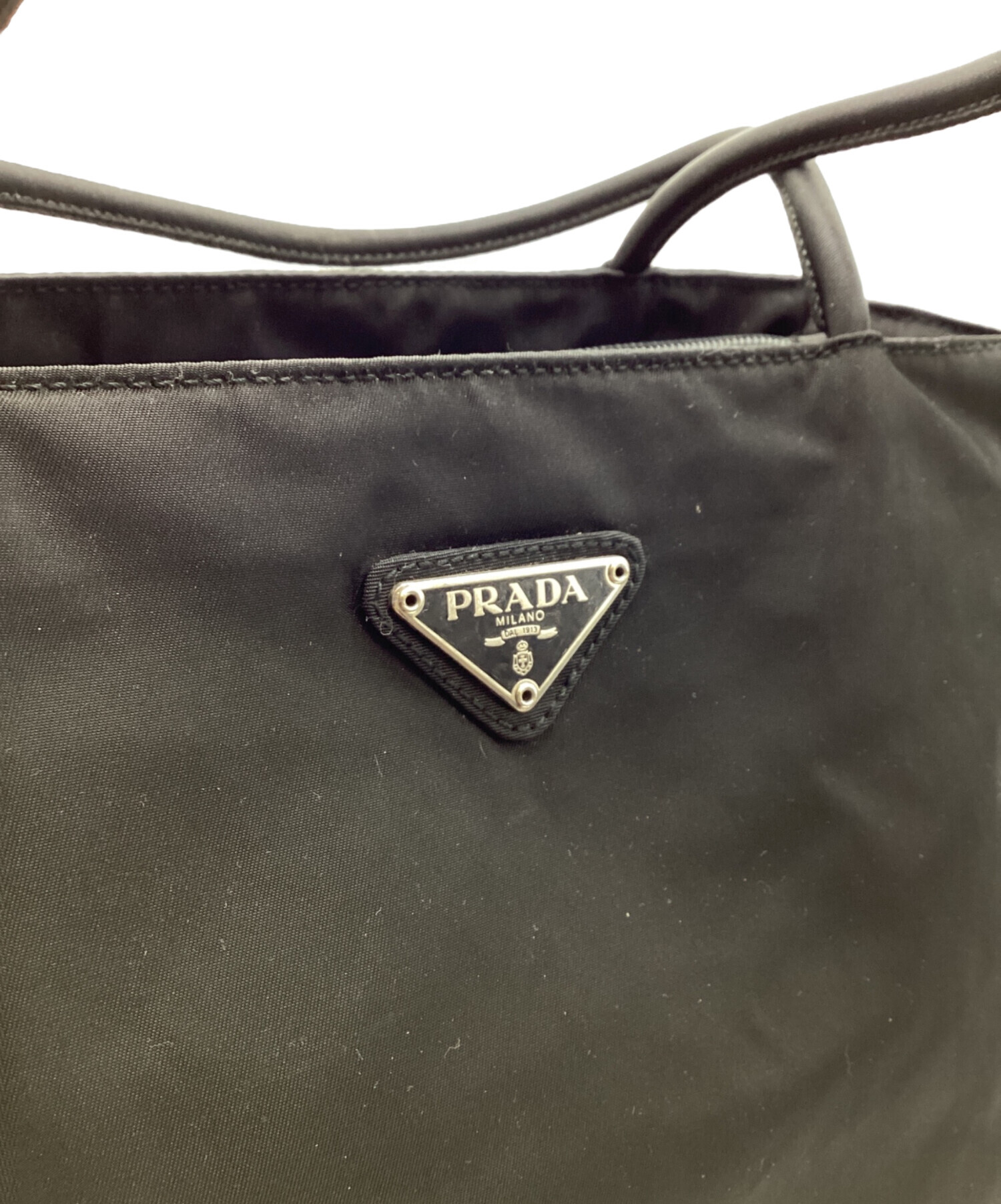 中古・古着通販】PRADA (プラダ) ナイロントートバッグ ブラック