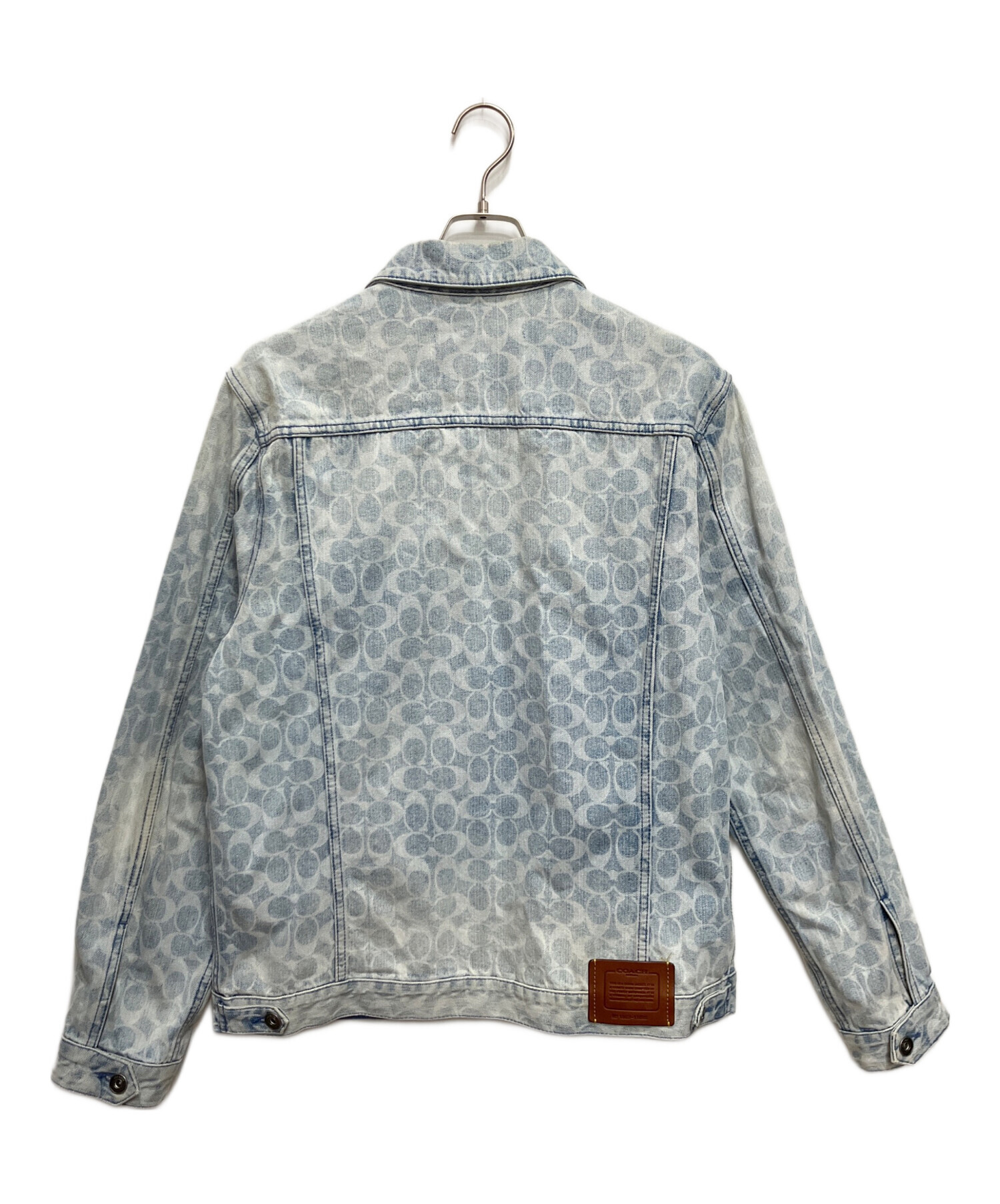 中古・古着通販】COACH (コーチ) シグネチャーデニムジャケット ブルー 