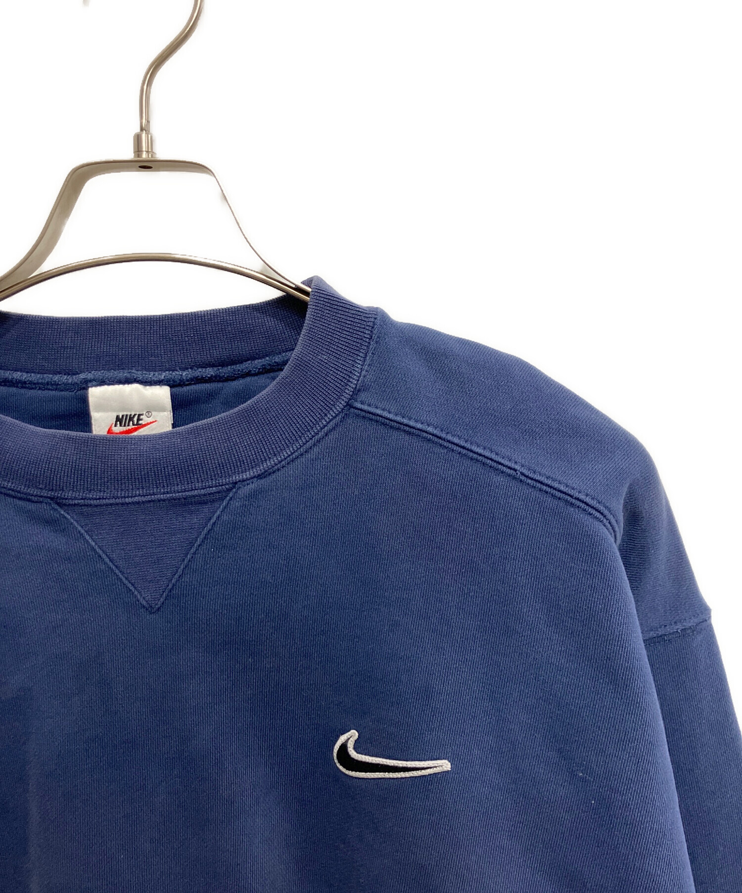 中古・古着通販】NIKE (ナイキ) ロゴ刺繍スウェット ブルー サイズ:M