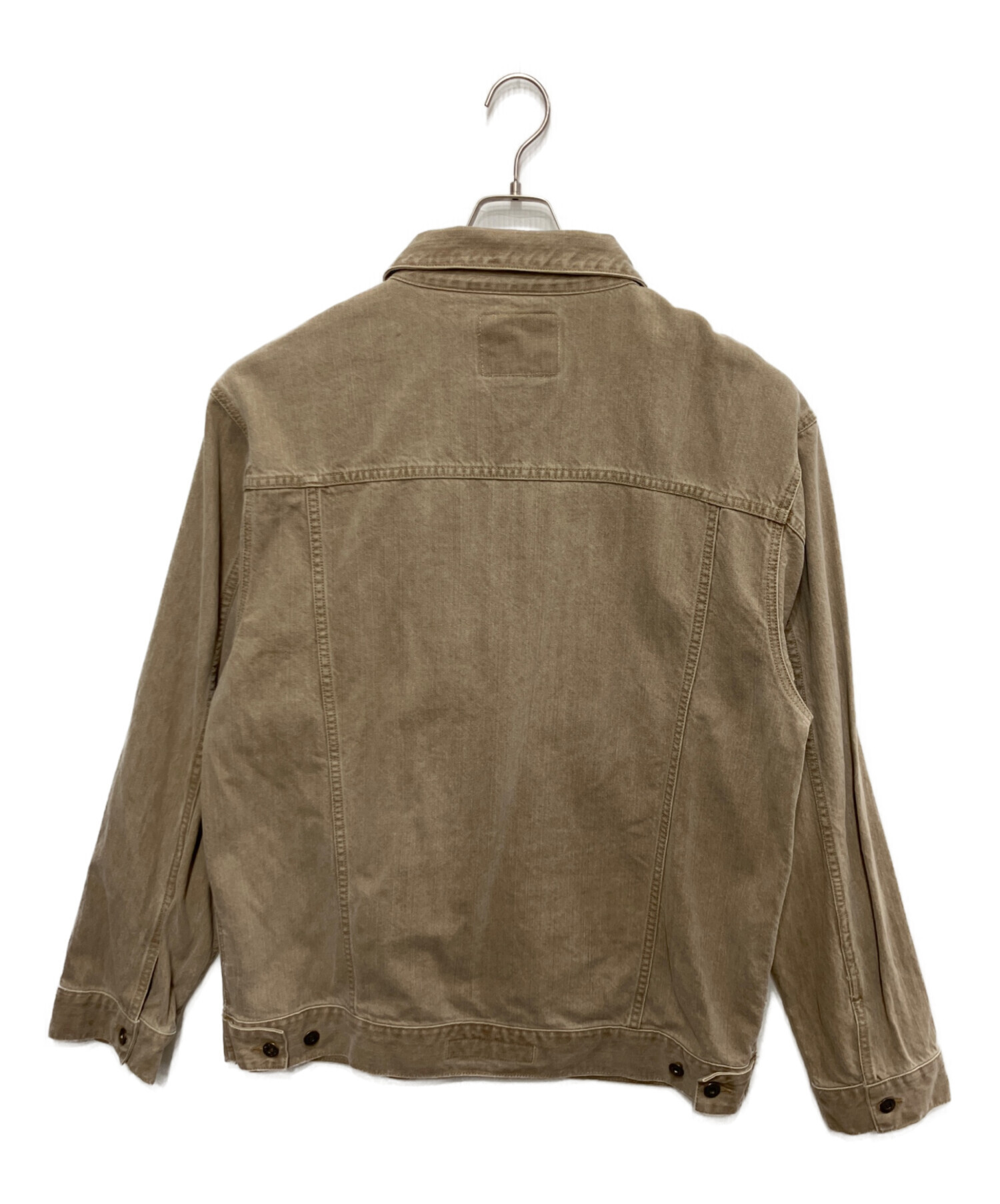 中古・古着通販】GUESS (ゲス) デニムジャケット ベージュ サイズ:XL 