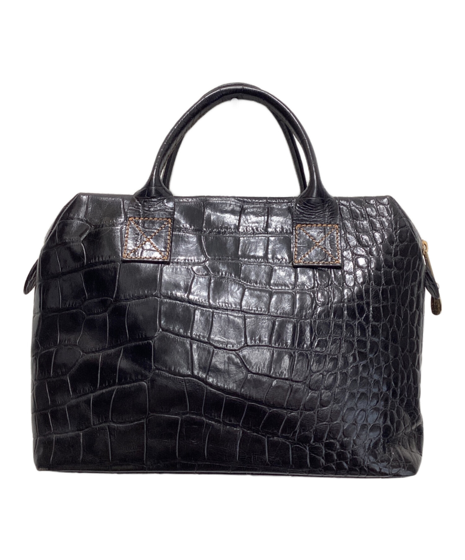 今2602-1070 BALLY バリー ショルダーバッグ 巾着 クロコ型押し クロコダイル型押し巾着ショルダーバッグ バケツバッグ BALLY バリー