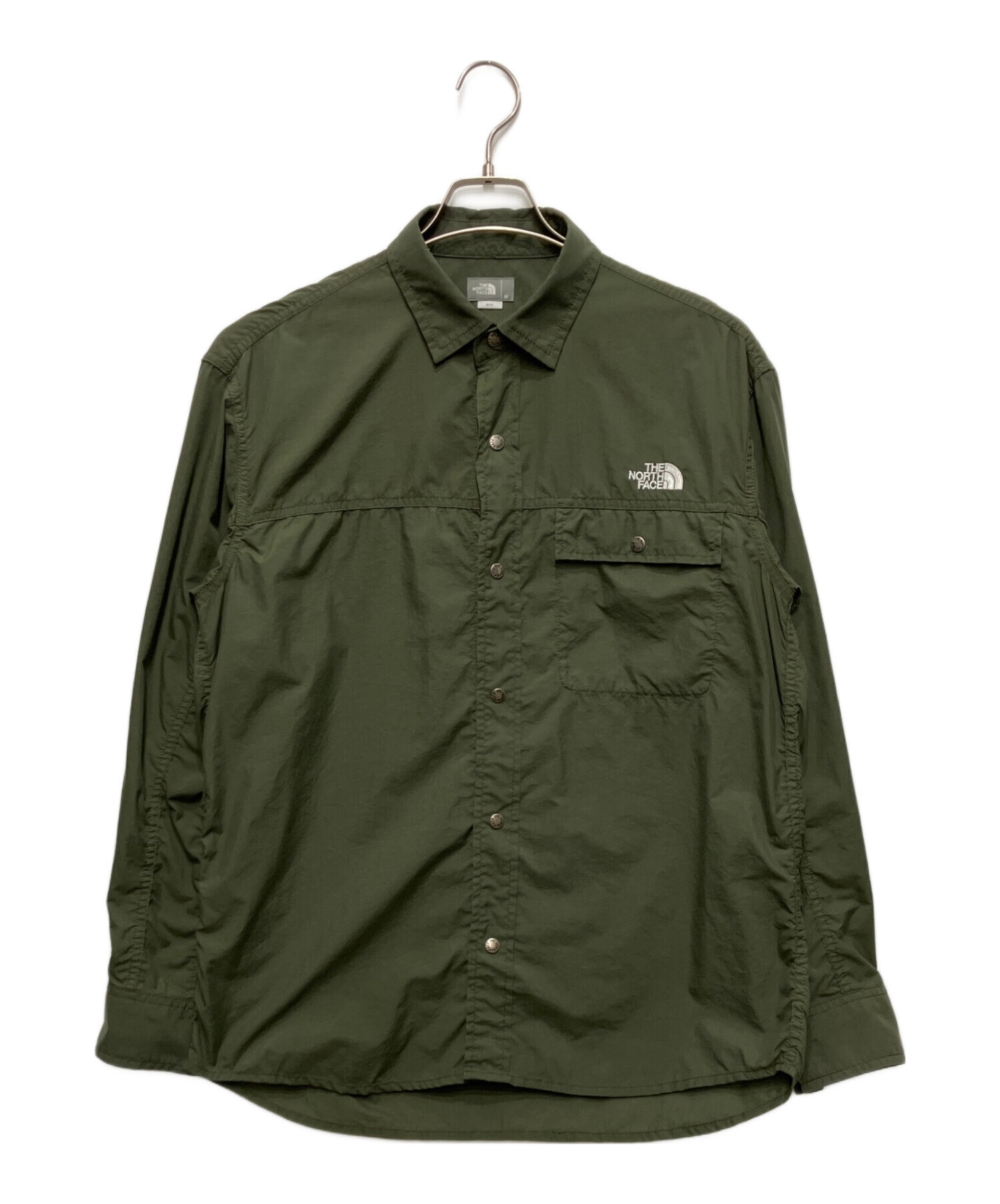 新品未使用　THE NORTH FACE ヌプシシャツ　ブリティッシュカーキ 中古・古着通販】THE NORTH FACE (ザ ノース フェイス) L/S Nuptse