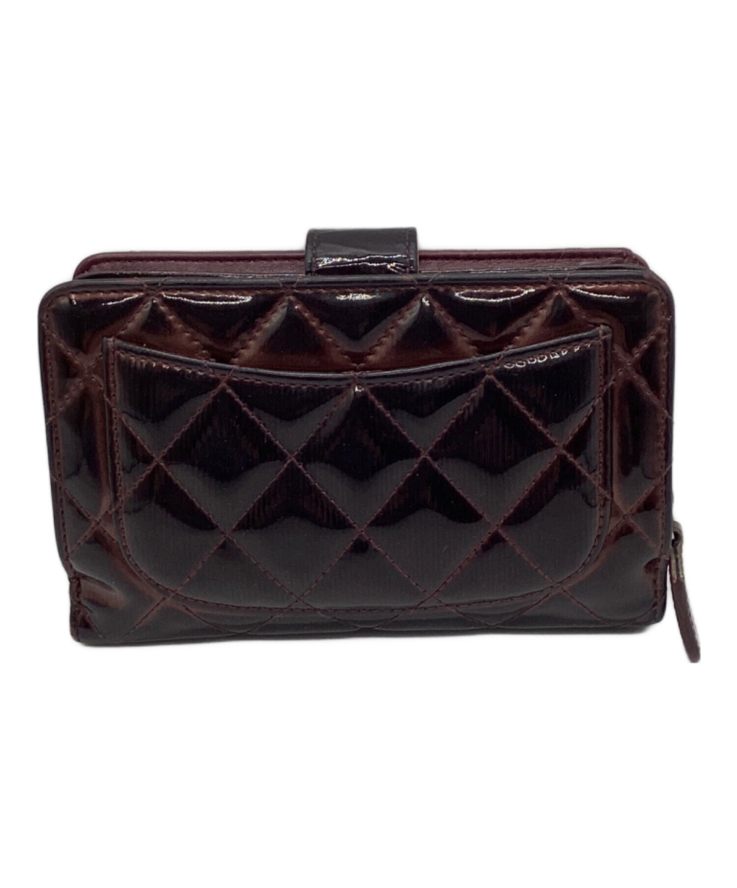 中古・古着通販】CHANEL (シャネル) マトラッセパテント2つ折り財布