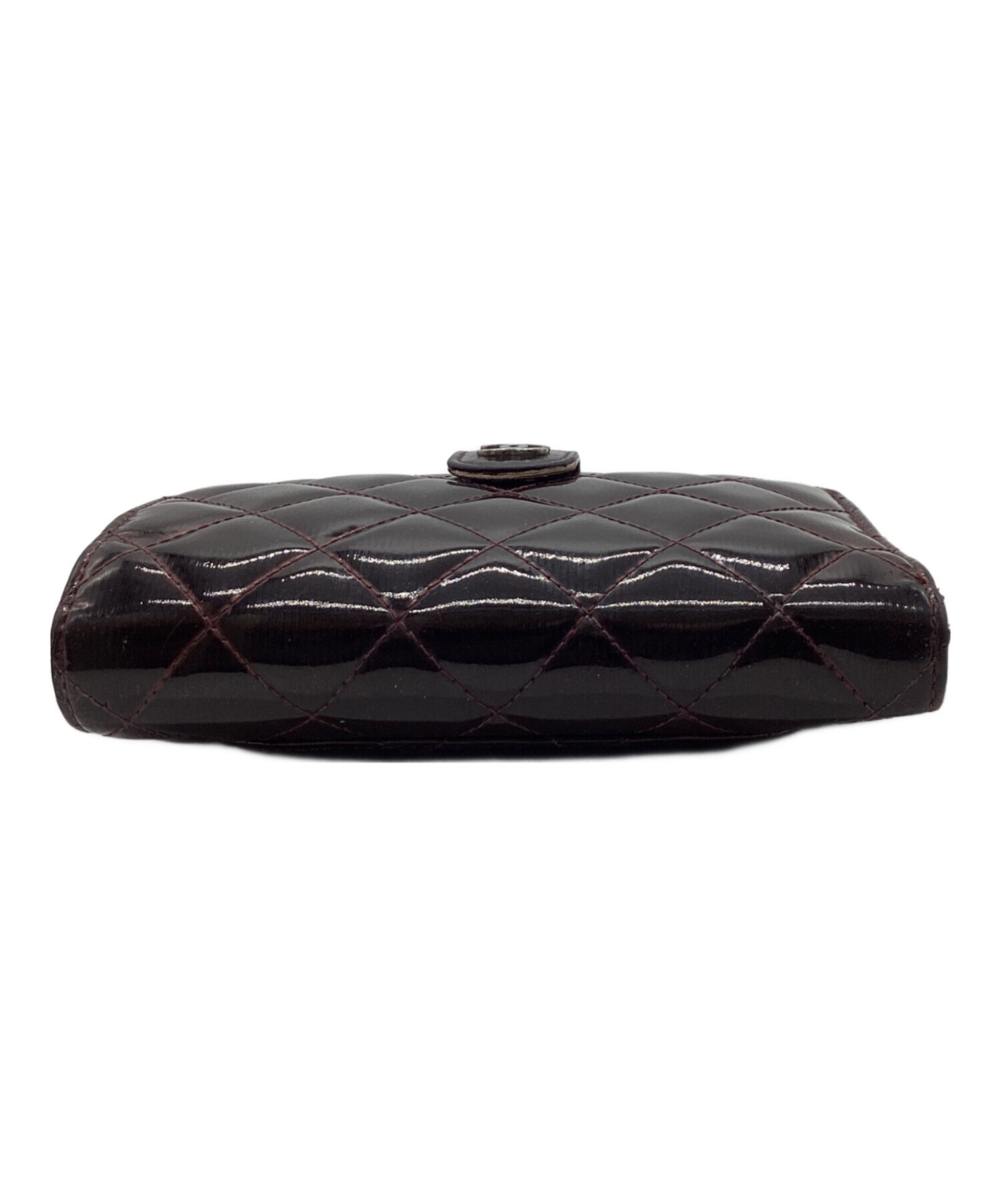 中古・古着通販】CHANEL (シャネル) マトラッセパテント2つ折り財布
