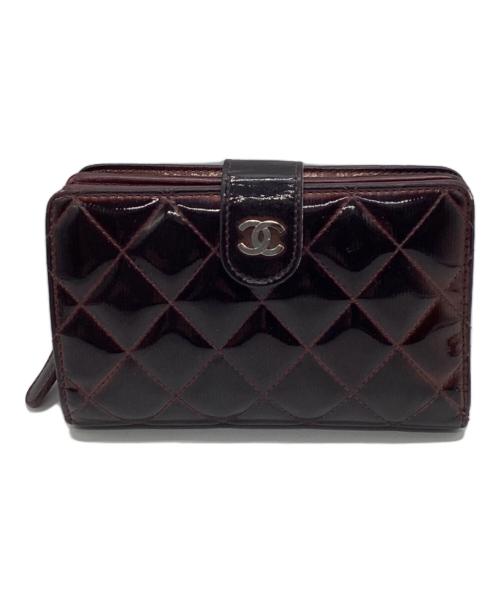 中古・古着通販】CHANEL (シャネル) マトラッセパテント2つ折り財布