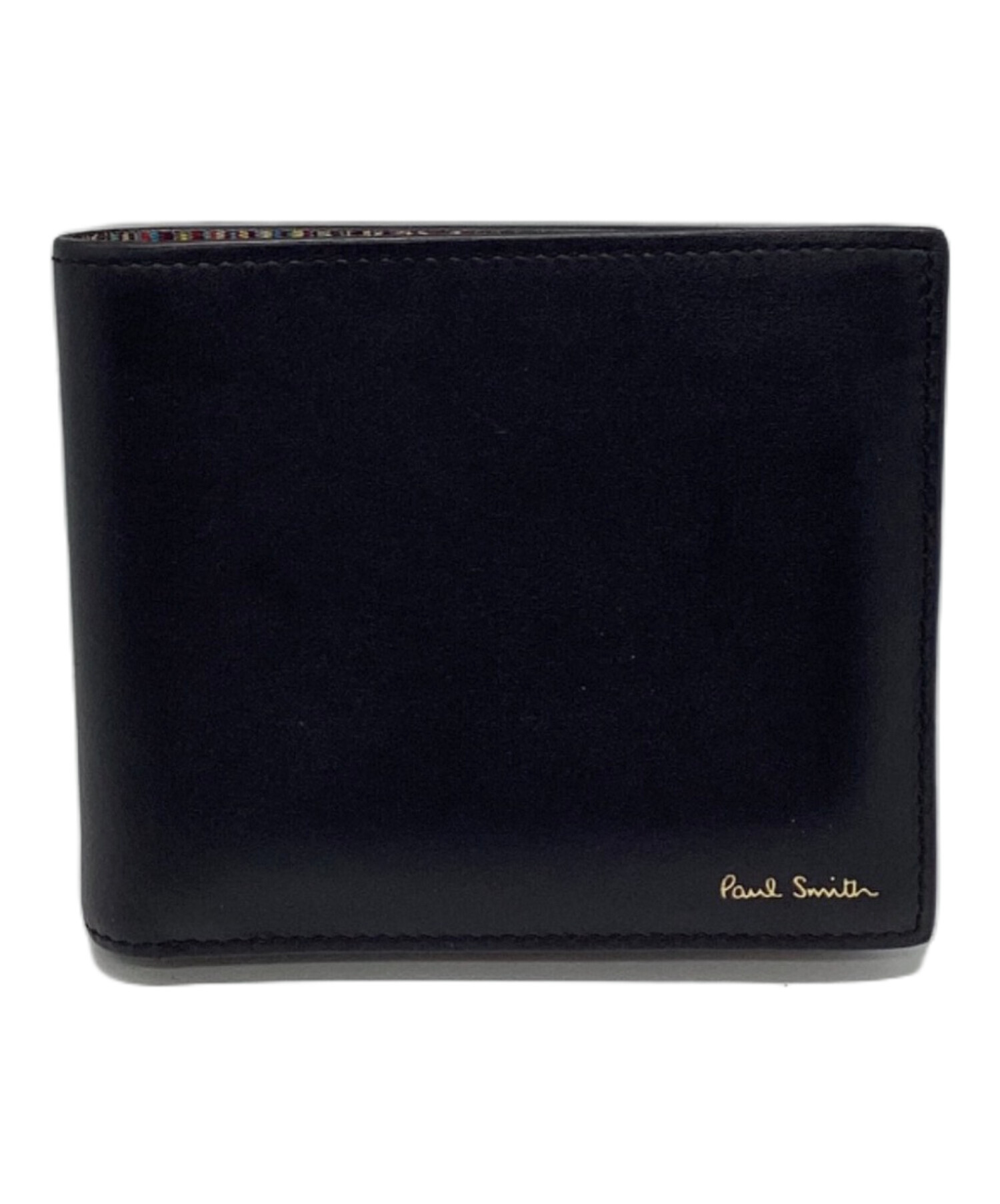 【中古】ポールスミス Paul Smith 中古・古着通販】Paul Smith (ポールスミス) 2つ折り財布 ブラック