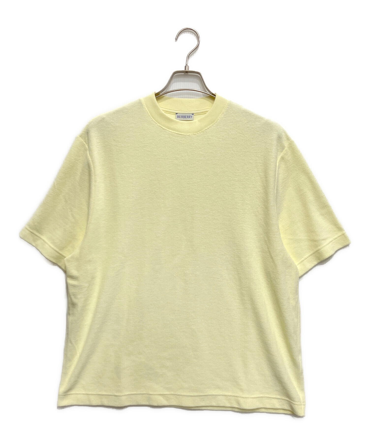 値下中！未使用美品【Burberry】バーバリー.淡黄色 半袖.パフスリーブ 中古・古着通販】BURBERRY (バーバリー) タオル地半袖カットソー