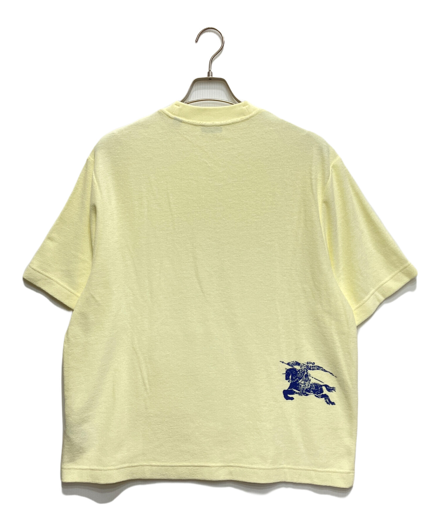 値下中！未使用美品【Burberry】バーバリー.淡黄色 半袖.パフスリーブ 中古・古着通販】BURBERRY (バーバリー) タオル地半袖カットソー