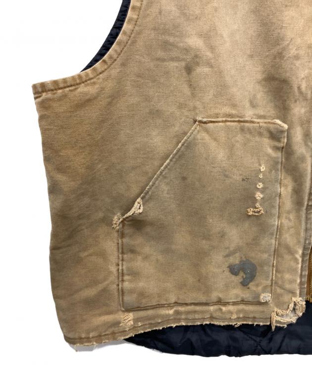 中古・古着通販】CarHartt (カーハート) 中綿ダックベスト ベージュ