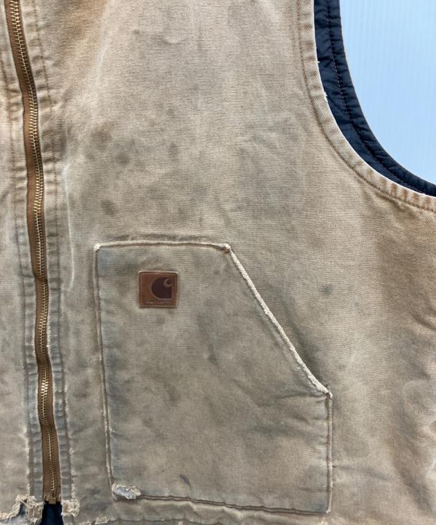 中古・古着通販】CarHartt (カーハート) 中綿ダックベスト ベージュ