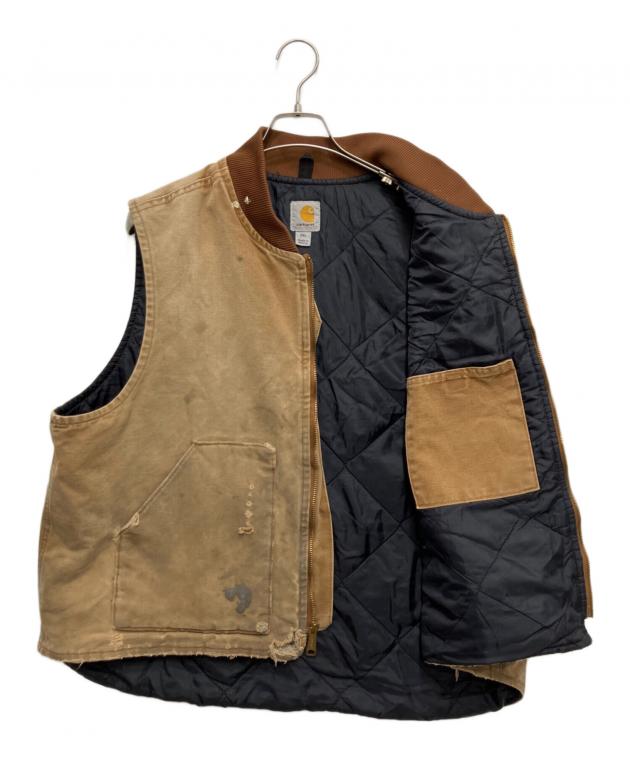 中古・古着通販】CarHartt (カーハート) 中綿ダックベスト ベージュ