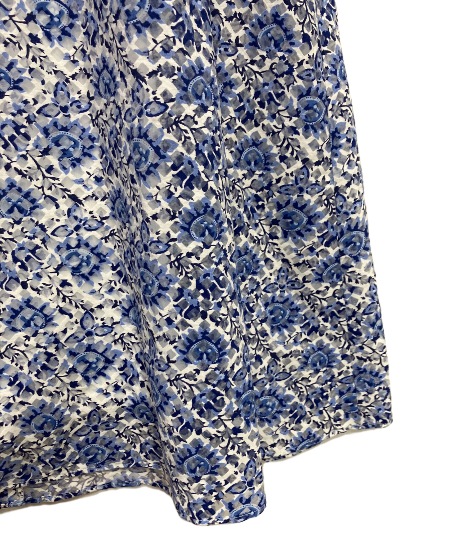 美品 アナイ ANAYI ノースリーブワンピース    レディース 38 ANAYI◇ノースリーブワンピース/タグ付/38/ポリエステル/BLU/花柄