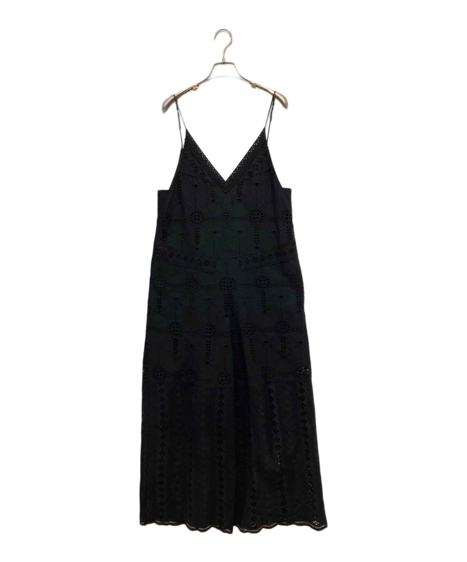 中古・古着通販】IENA (イエナ) レースオールインワン ブラック サイズ 