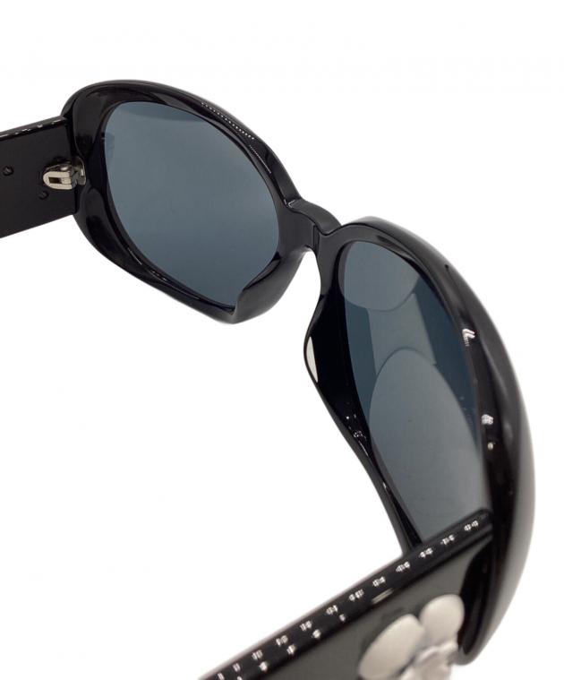 中古・古着通販】CHANEL (シャネル) カメリアサングラス ブラック