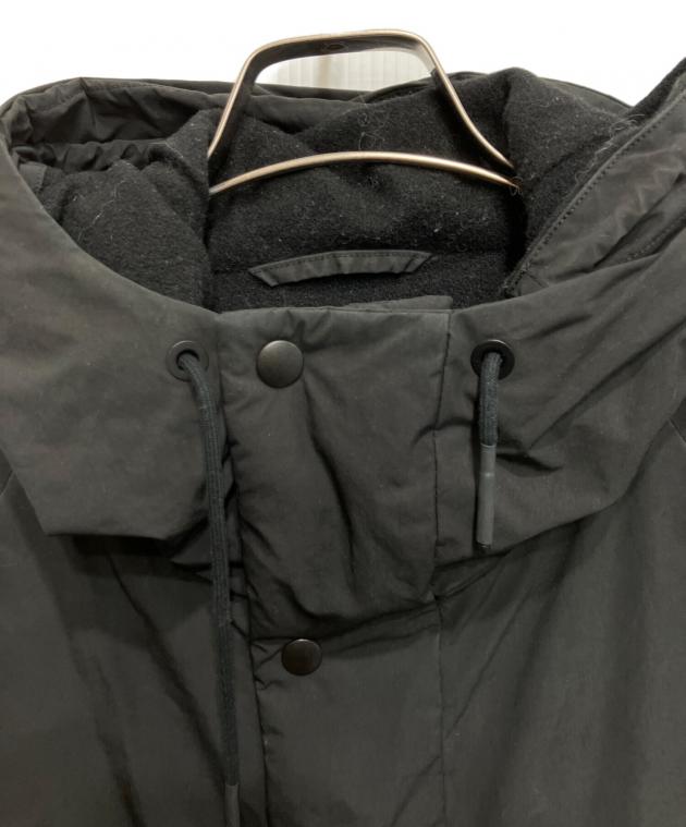中古・古着通販】ATON (エイトン) ASAKO NYLON HOODED COAT ブラック