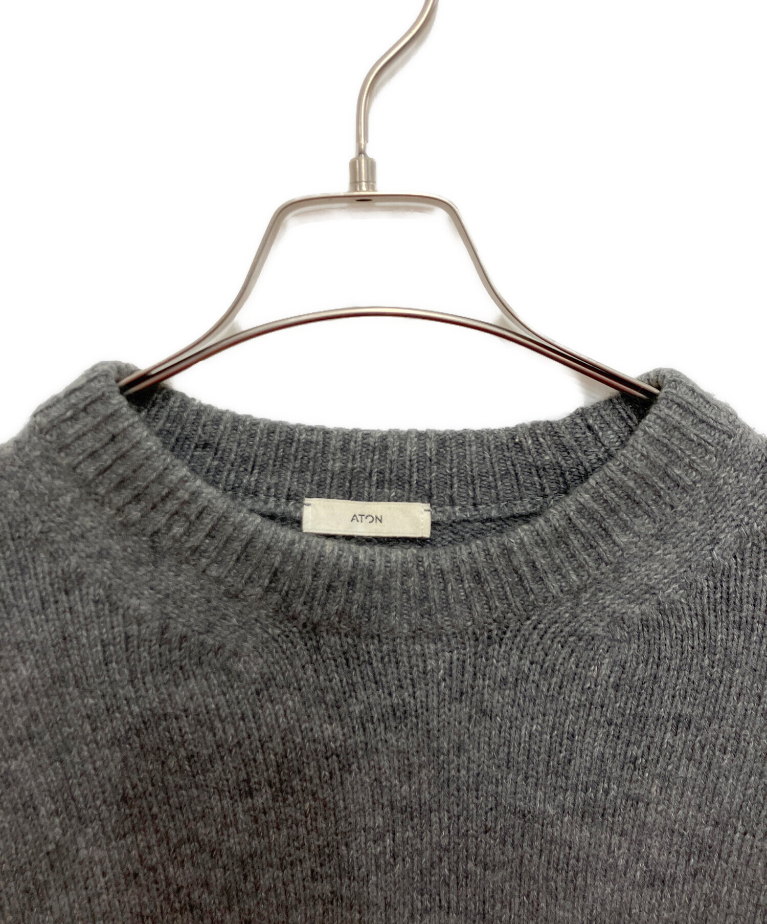 中古・古着通販】ATON (エイトン) WOOL MOHAIR CREWNECK SWEATER