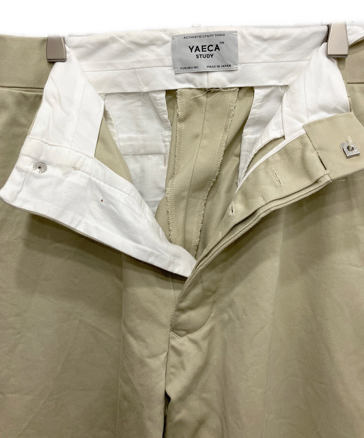 中古・古着通販】YAECA (ヤエカ) チノパン ベージュ サイズ:M