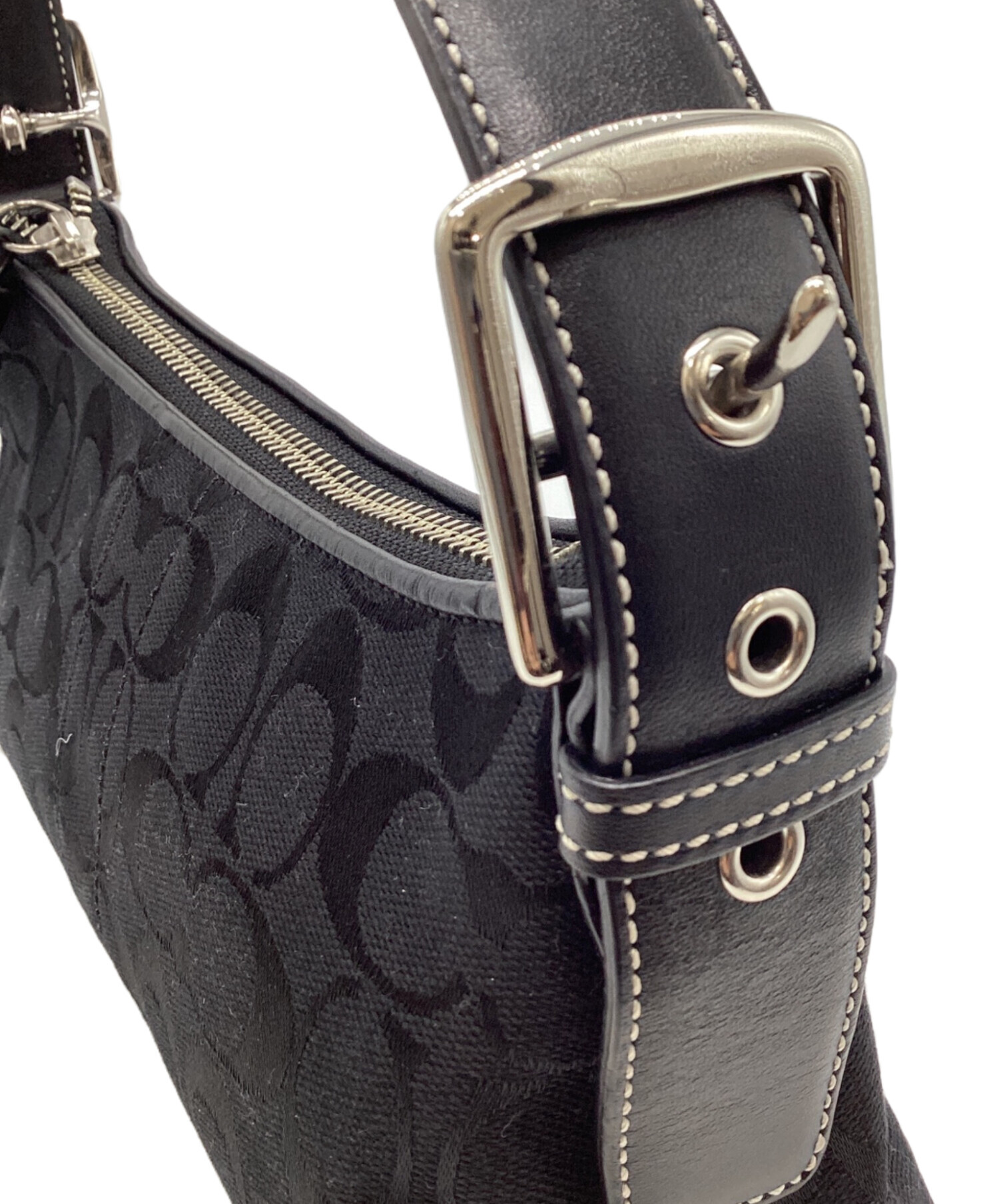 中古・古着通販】COACH (コーチ) シグネチャーワンショルダーバッグ 