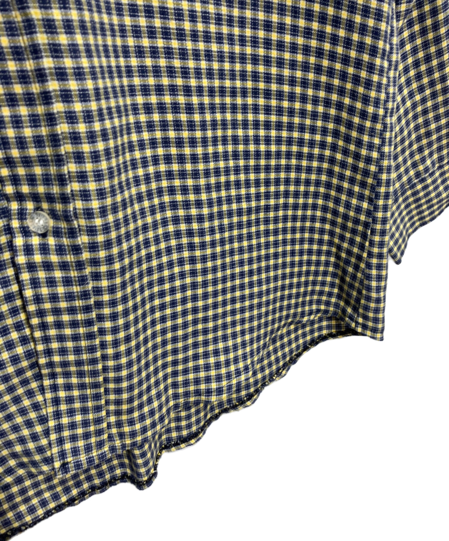 中古・古着通販】stussy (ステューシー) チェックBDシャツ ネイビー