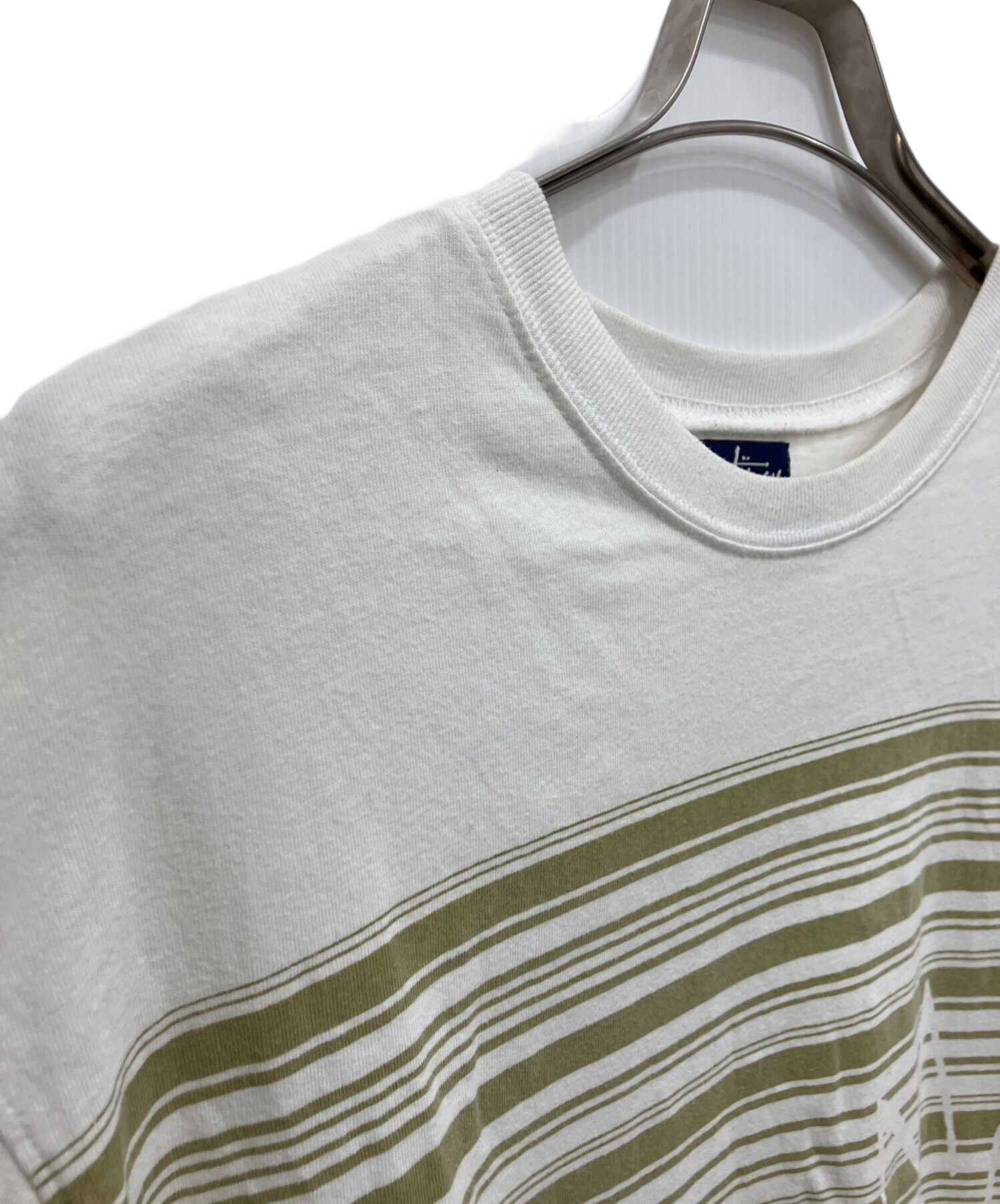 中古・古着通販】stussy (ステューシー) ボーダーTシャツ ホワイト