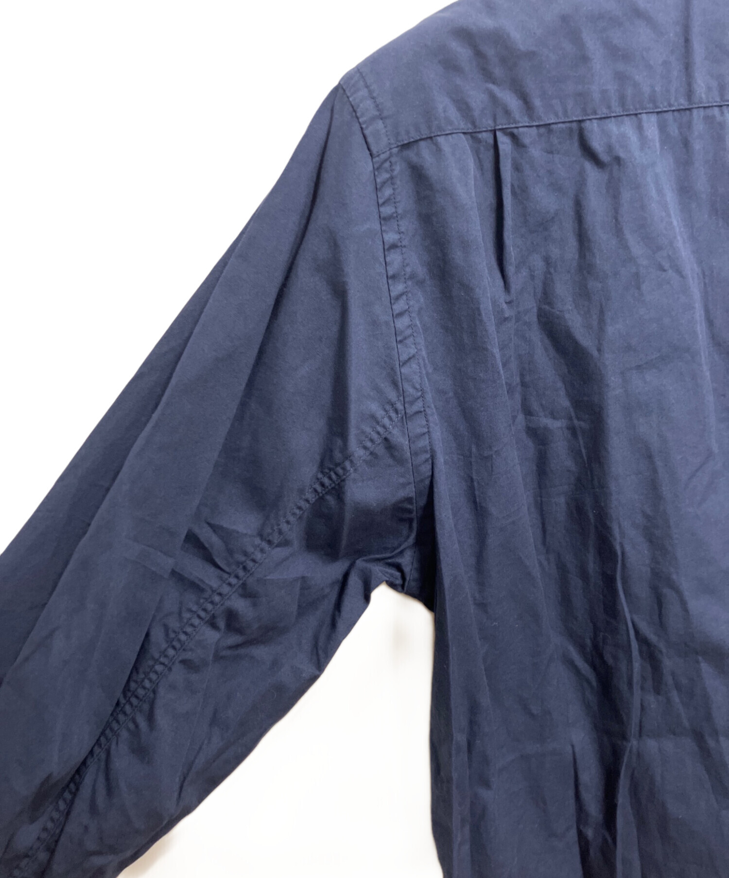 中古・古着通販】stussy (ステューシー) ARMYプリントシャツ ネイビー