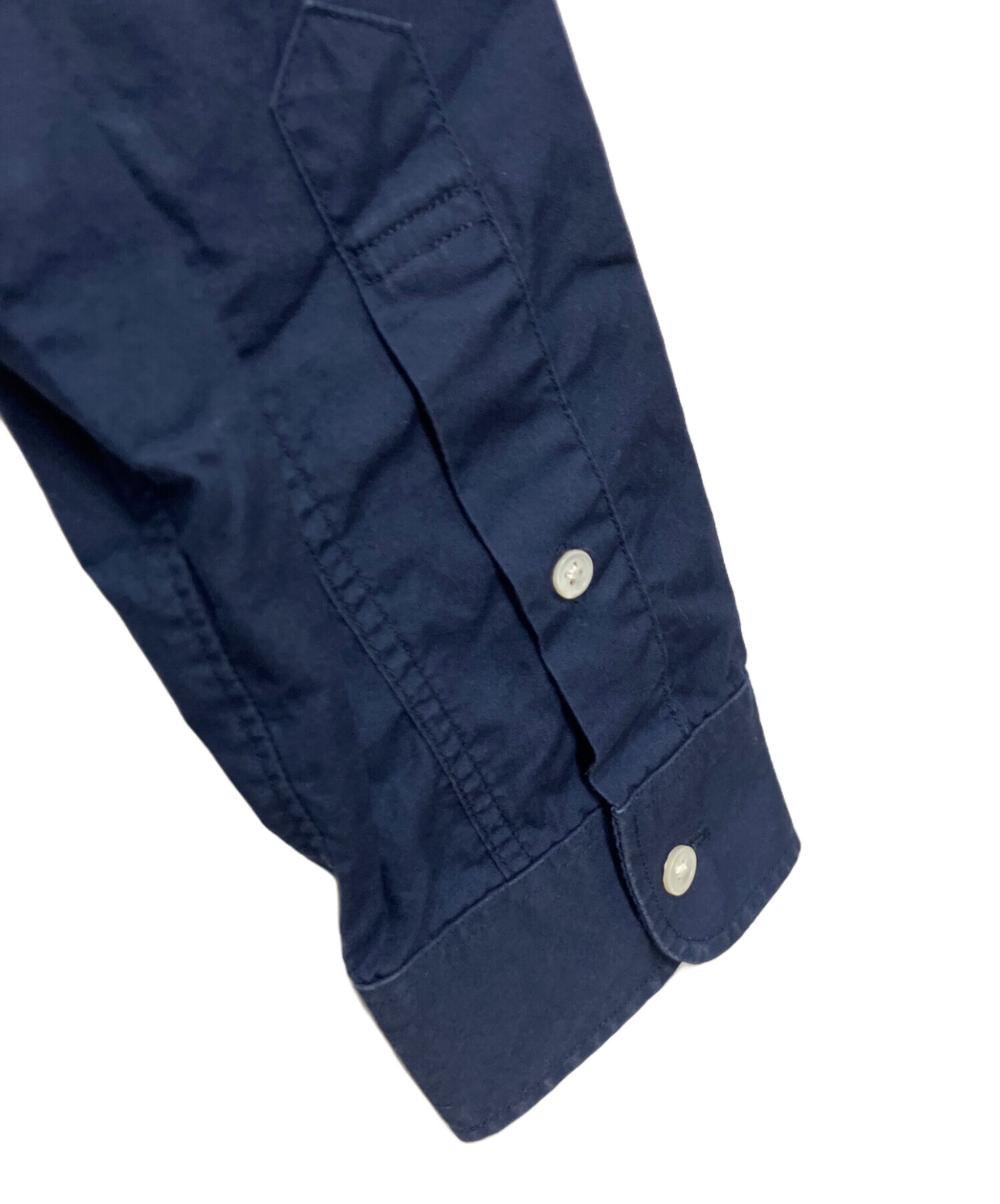 Stussy ネイビー 長袖シャツ 中古・古着通販】stussy (ステューシー) ARMYプリントシャツ ネイビー
