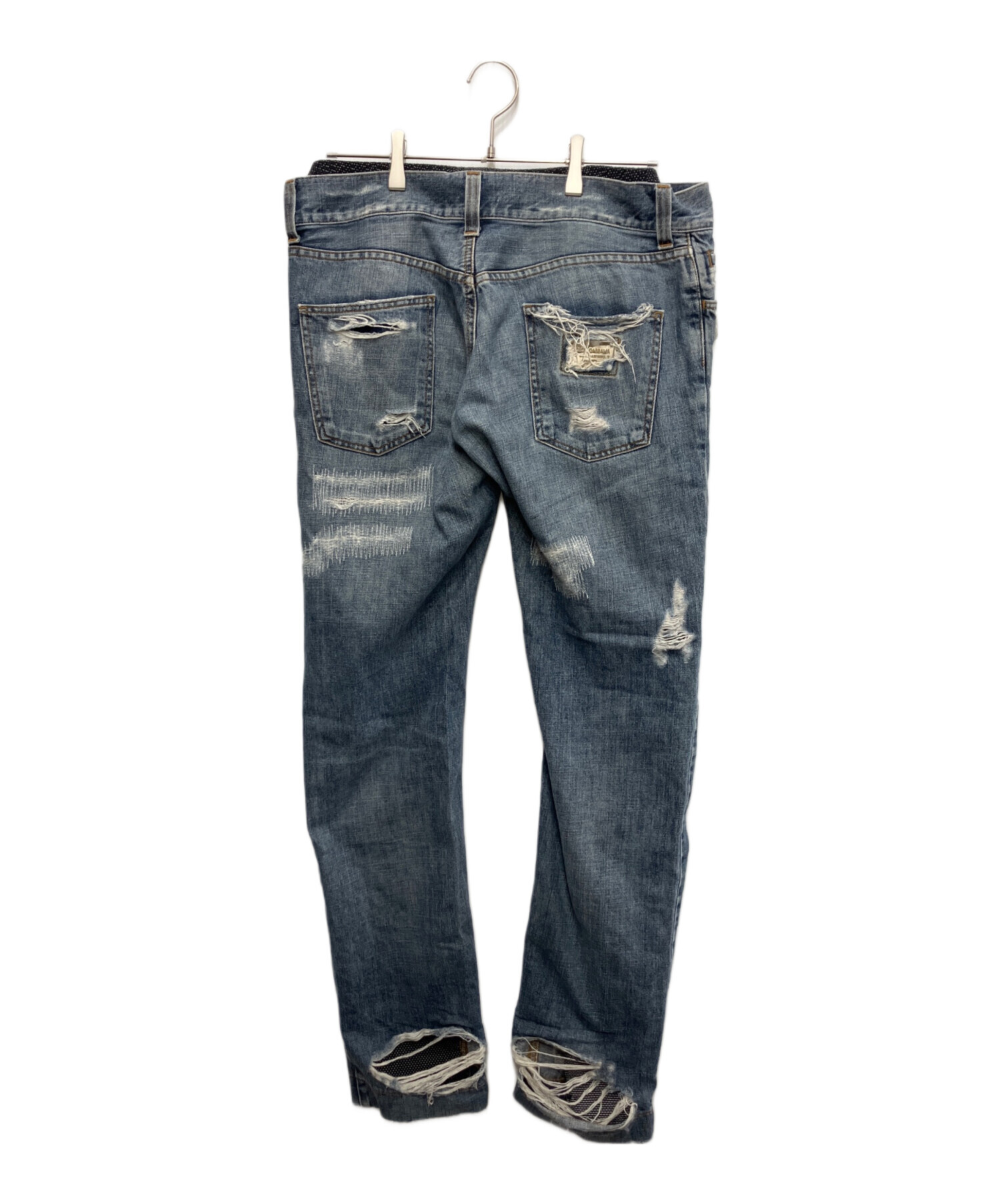 2010ss DOLCE&GABBANA クラッシュ ダメージデニムパンツ 48 中古・古着通販】DOLCE & GABBANA (ドルチェ＆ガッバーナ) レイヤード