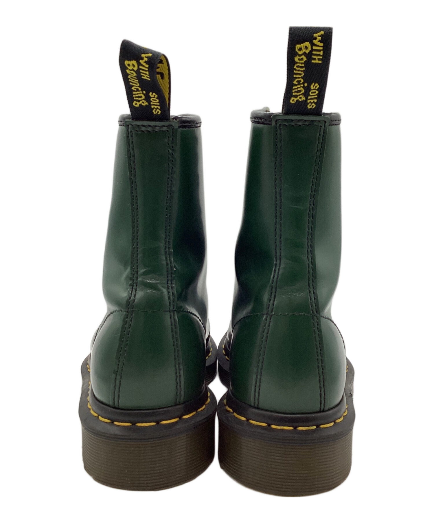 ドクターマーチン　グリーン　8ホール　UK8 中古・古着通販】Dr.Martens (ドクターマーチン) 8ホールブーツ
