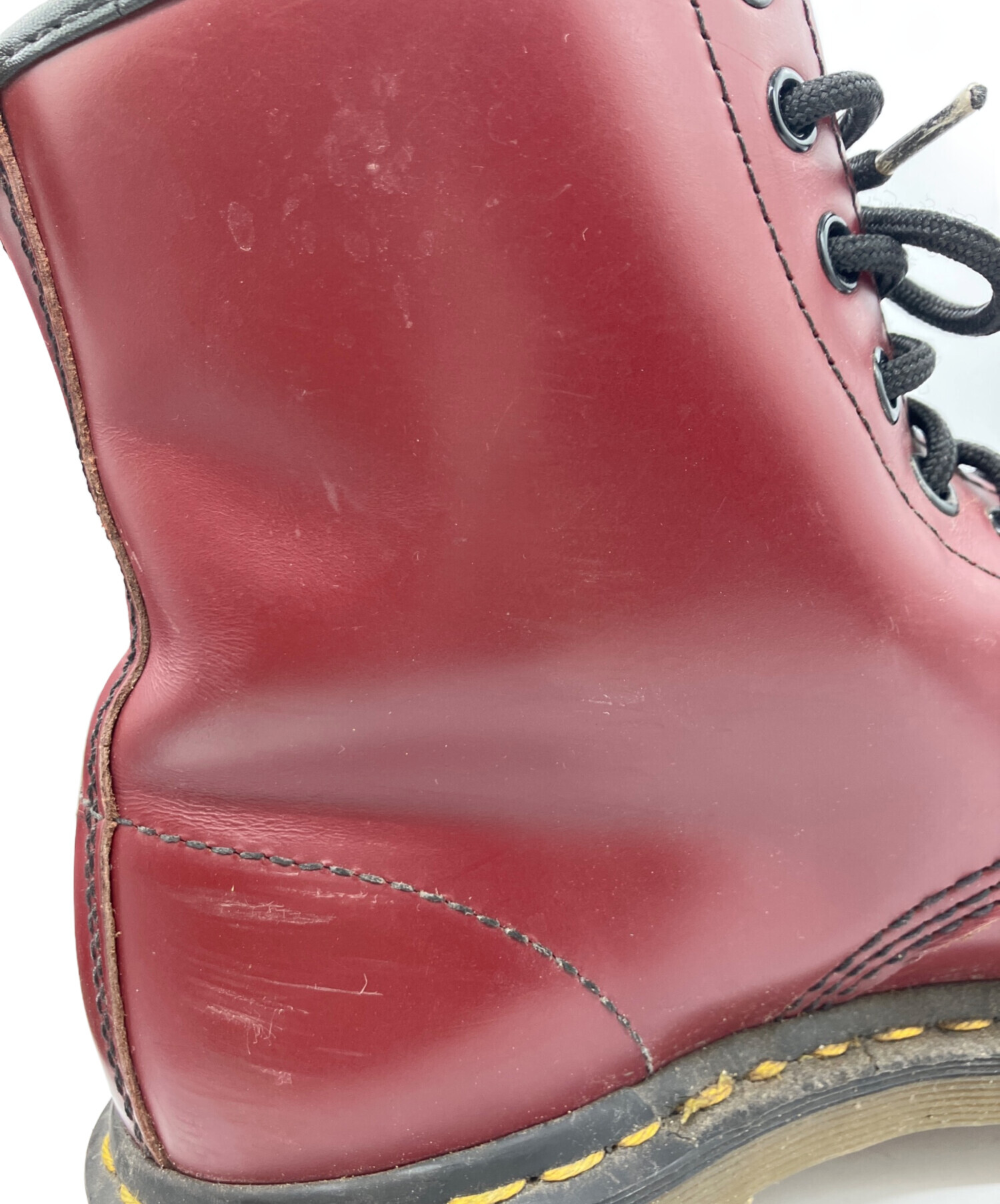 【美品】Dr.Martens ドクターマーチン8ホール ブーツ チェリーレッド 中古・古着通販】Dr.Martens (ドクターマーチン) 8ホールブーツ
