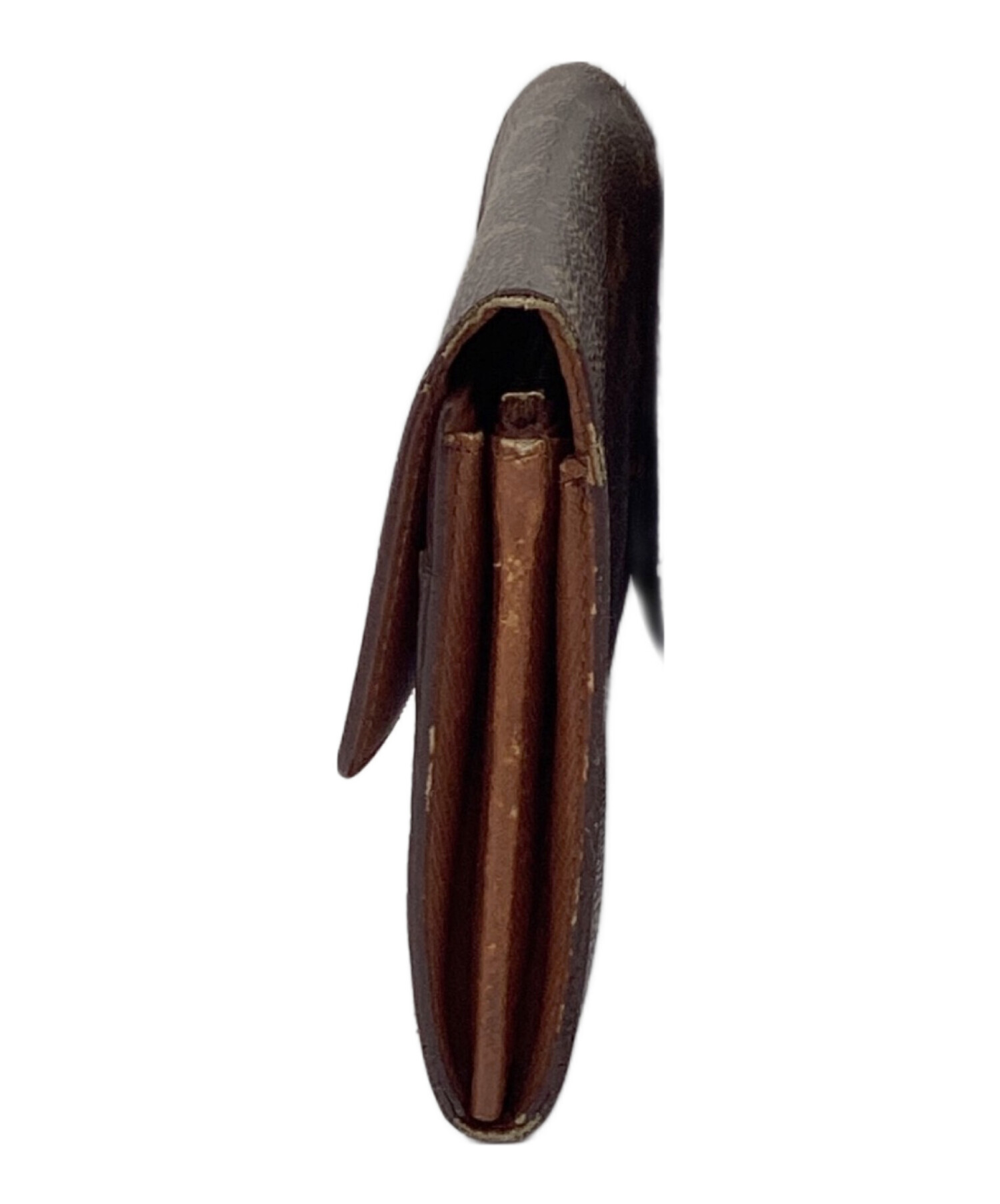 Louis Vuitton 長財布 ブラウン レザー　中古品 中古・古着通販】LOUIS VUITTON (ルイ ヴィトン) 長財布 ブラウン