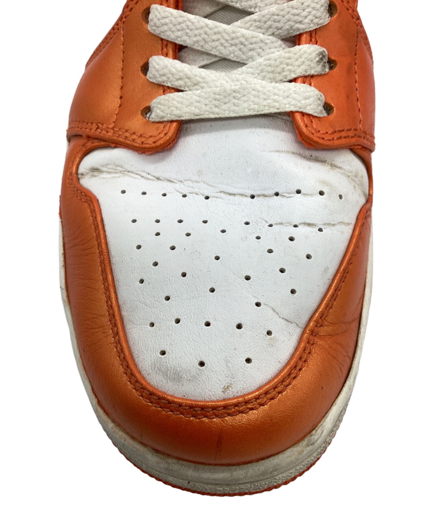 中古・古着通販】NIKE (ナイキ) AIR JORDAN 1 MID オレンジ サイズ 