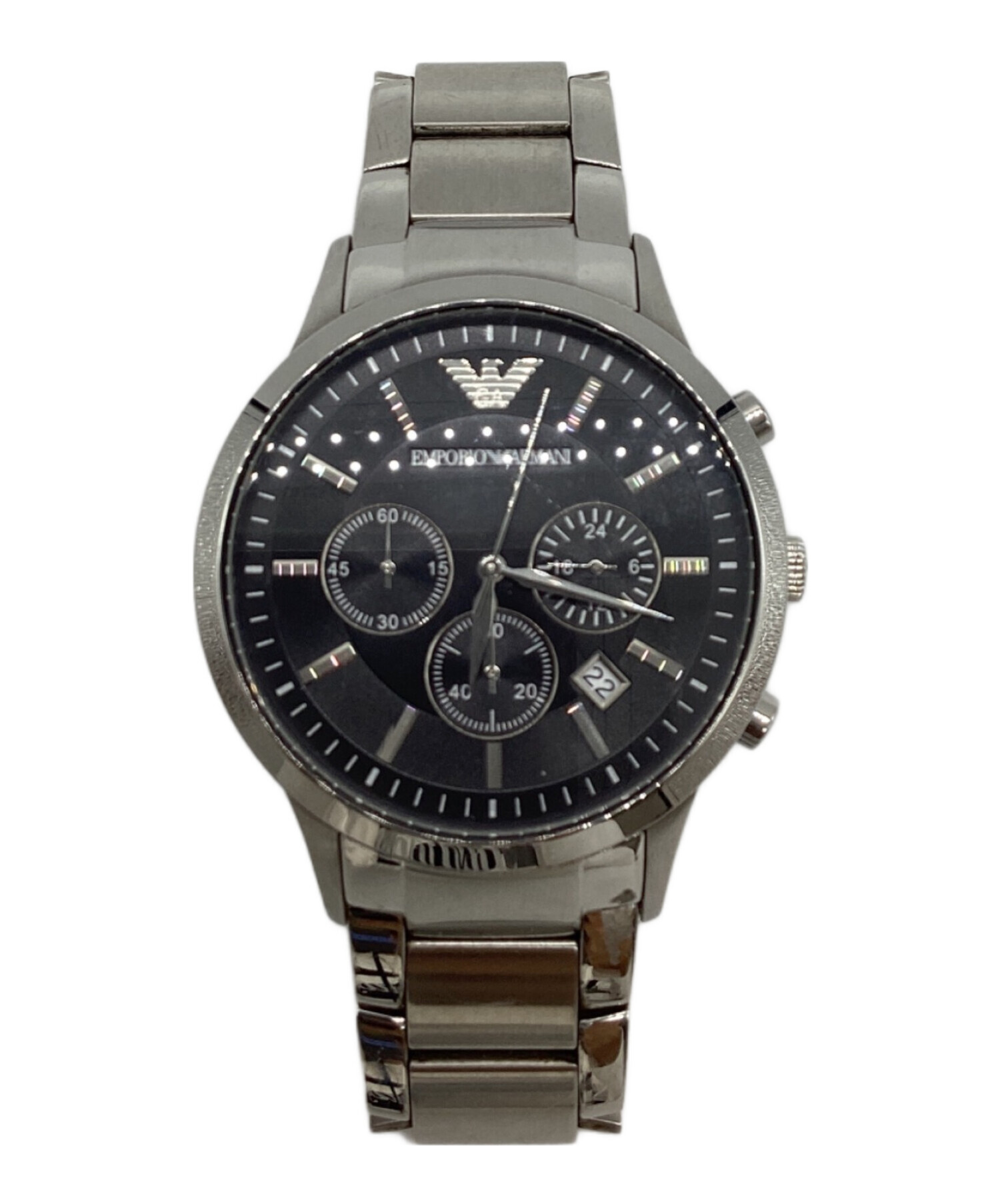 EMPORIO ARMANI クロノグラフ腕時計　新品未使用 中古・古着通販】EMPORIO ARMANI (エンポリオ アルマーニ) クロノ