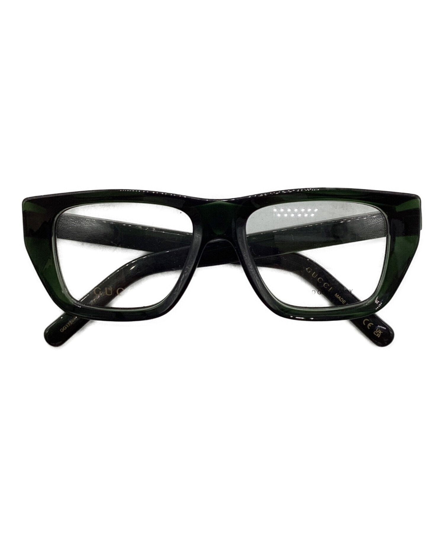 中古・古着通販】GUCCI (グッチ) 眼鏡 グリーン サイズ:52□17
