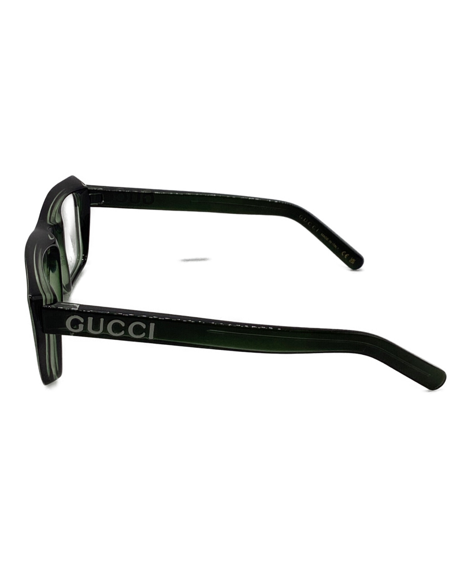 中古・古着通販】GUCCI (グッチ) 眼鏡 グリーン サイズ:52□17