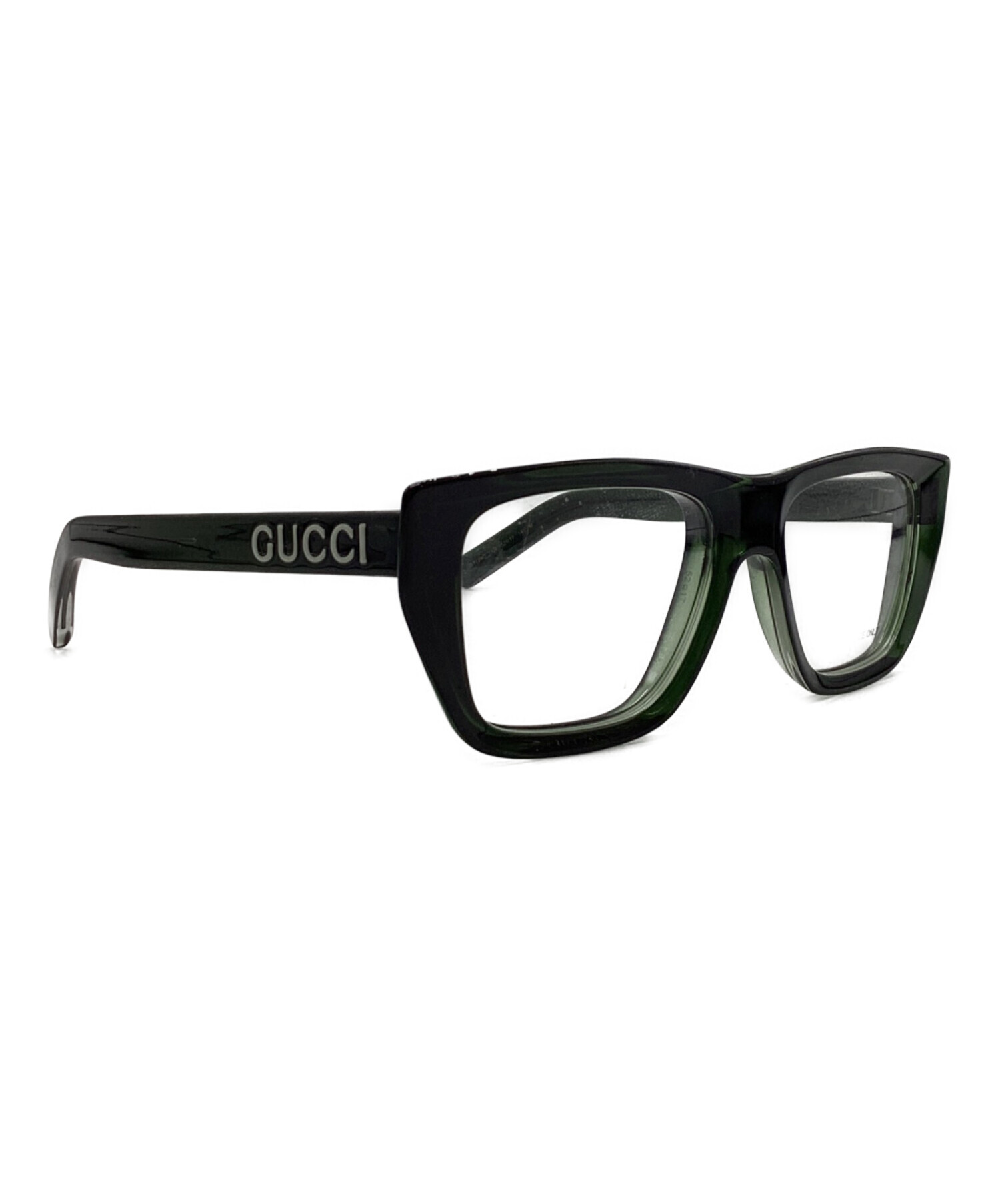 中古・古着通販】GUCCI (グッチ) 眼鏡 グリーン サイズ:52□17