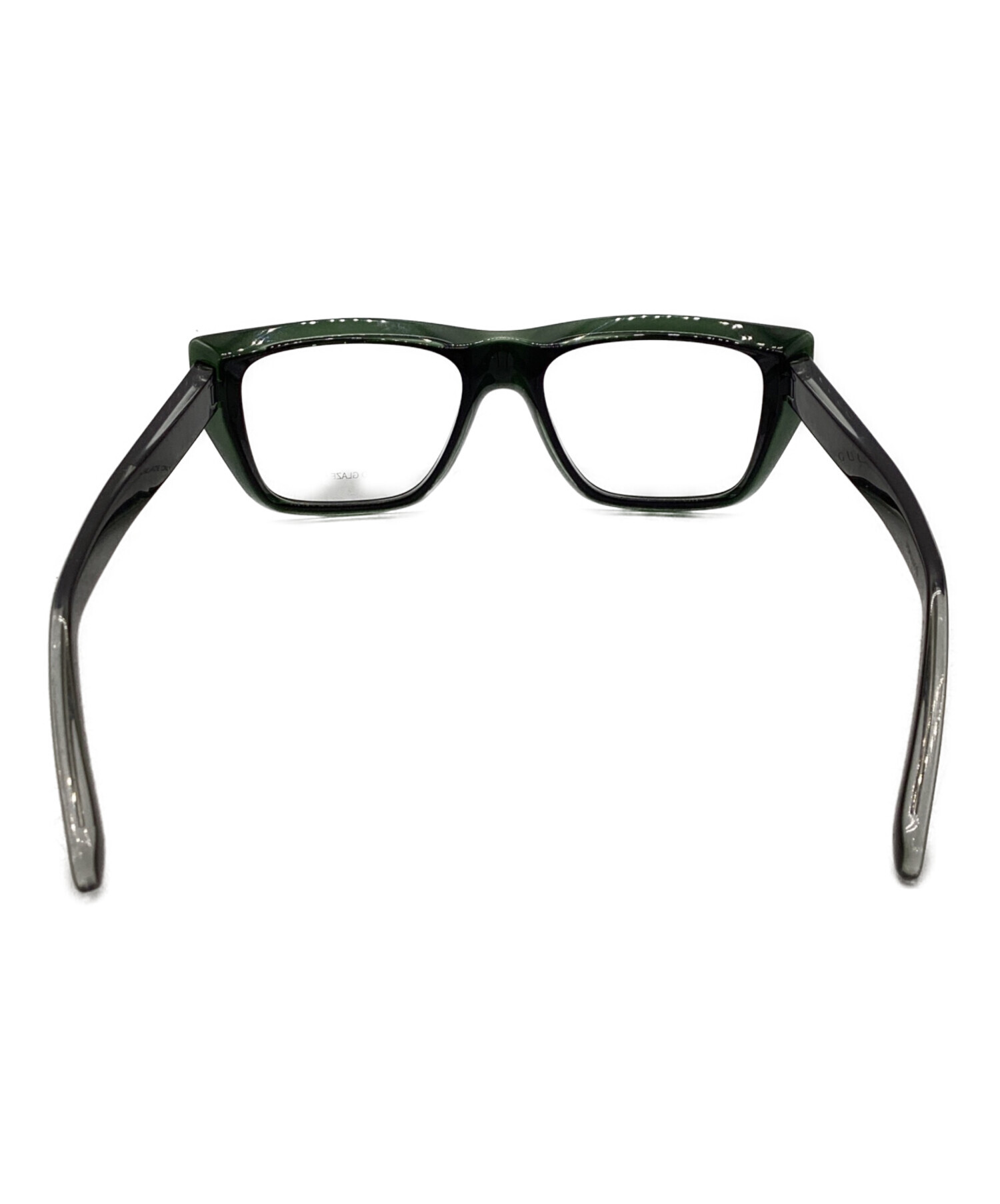 【新品未使用】GUCCI ブランドメガネ 中古・古着通販】GUCCI (グッチ) 眼鏡 グリーン サイズ:52□17