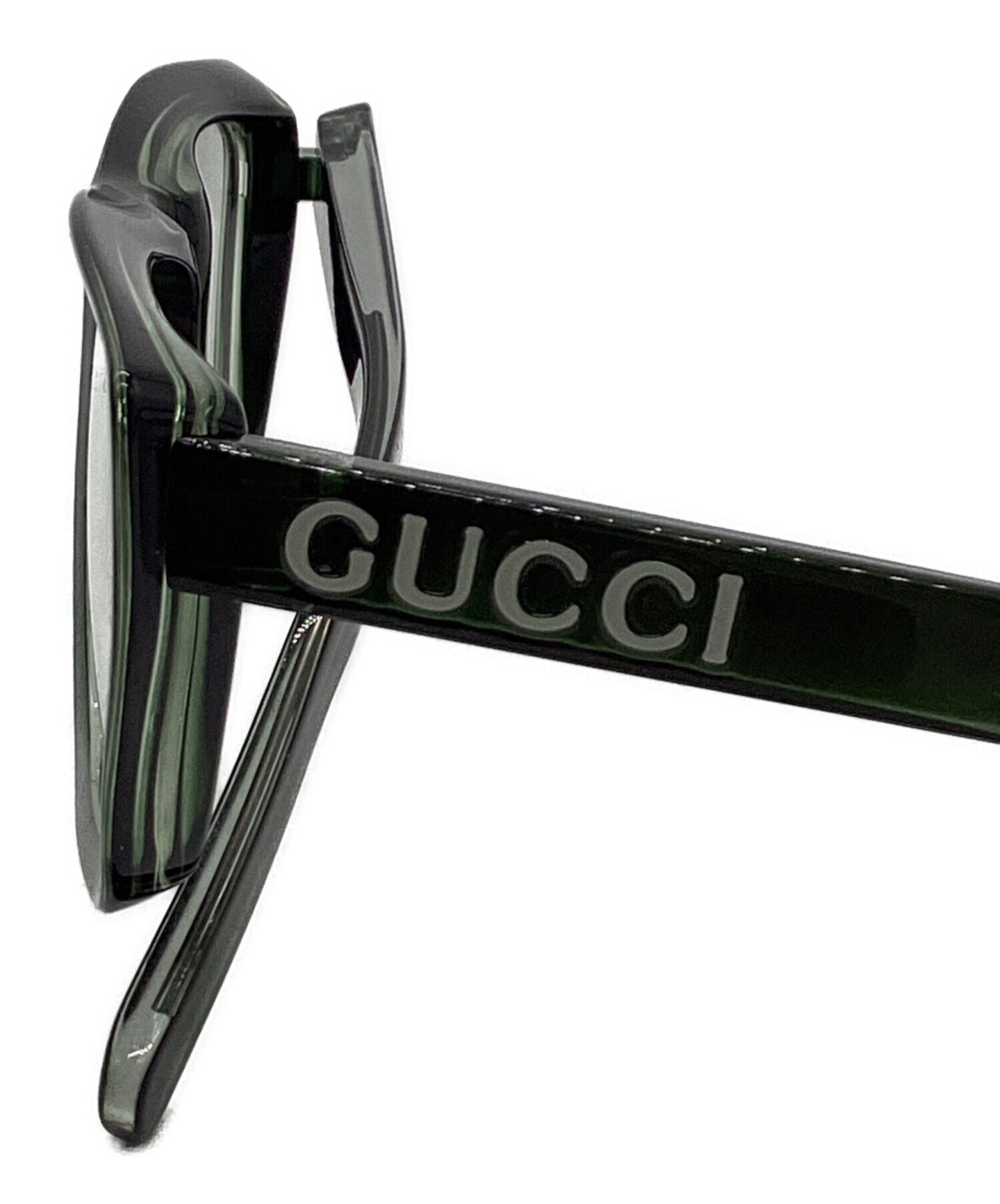 中古・古着通販】GUCCI (グッチ) 眼鏡 グリーン サイズ:52□17