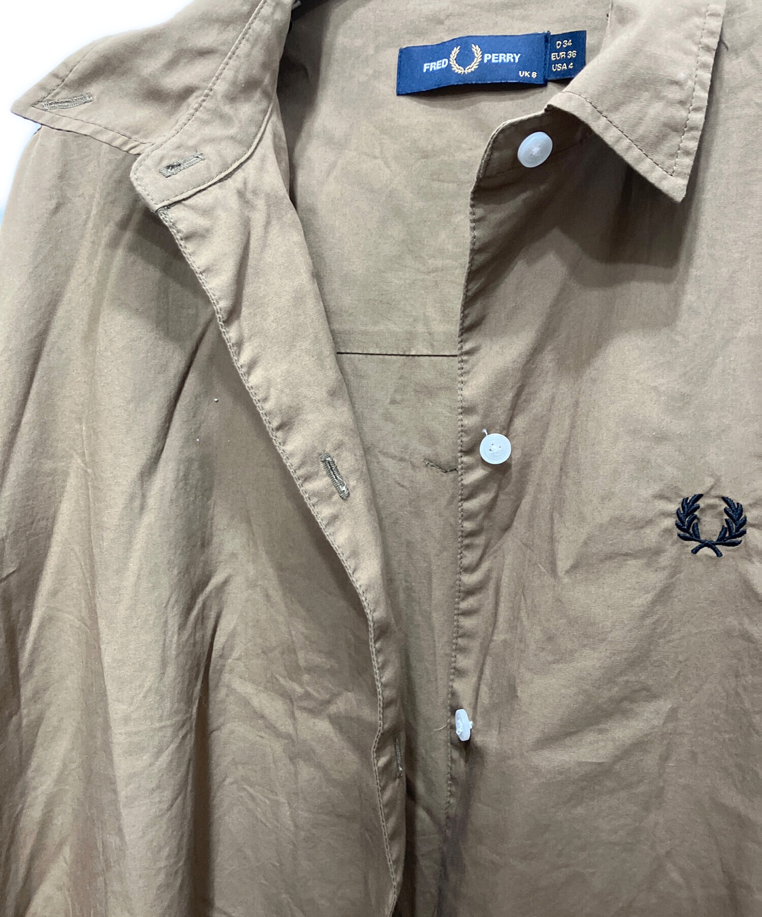 中古・古着通販】FRED PERRY (フレッドペリー) シャツワンピース
