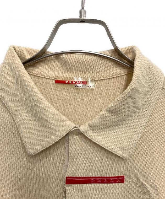 PRADA SPORT ラバーロゴ ポロシャツ 中古・古着通販】PRADA SPORTS (プラダスポーツ) ラバーロゴ装飾